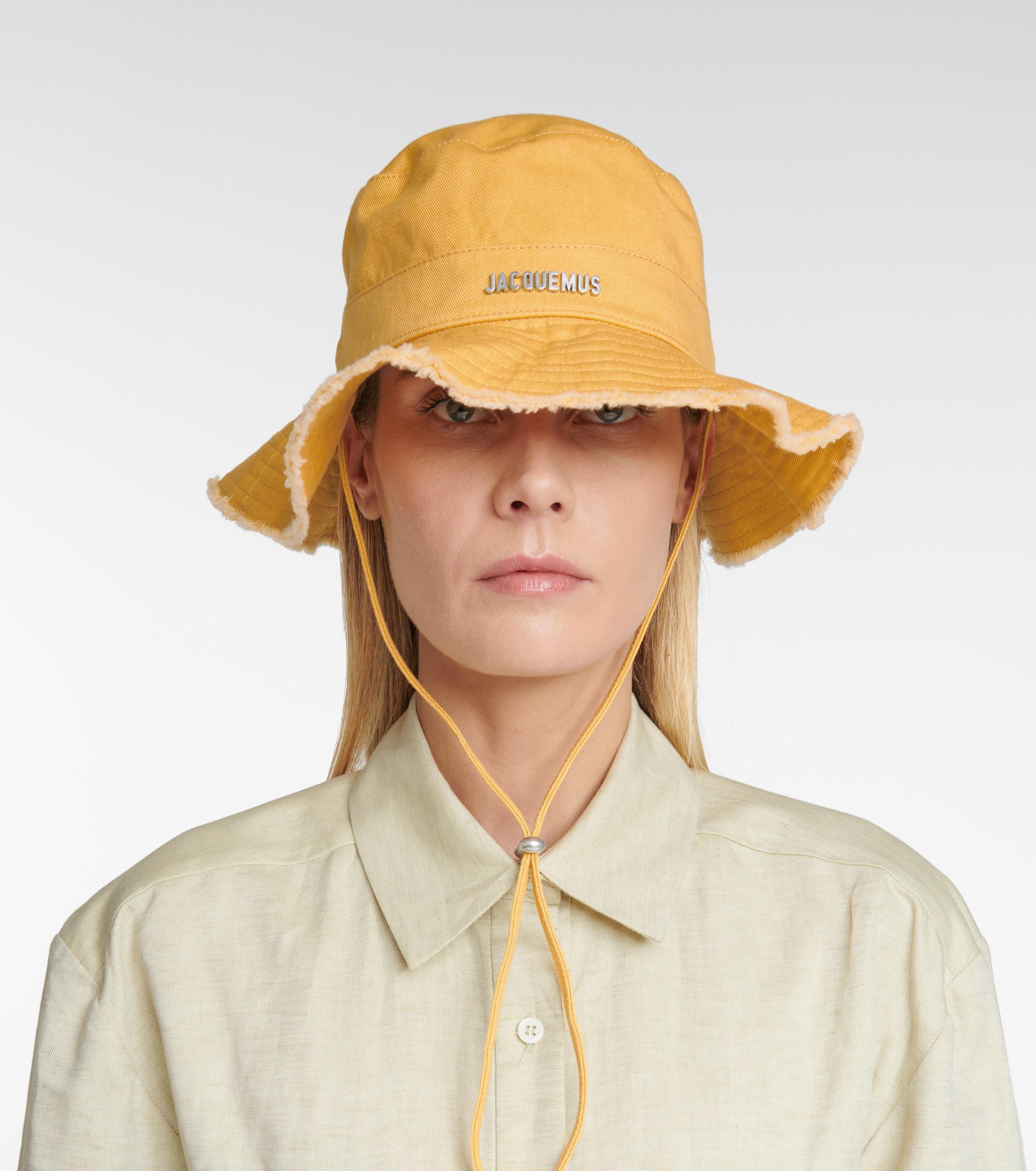 Jacquemus Le Bob Artichaut Cotton Bucket Hat in Yellow | Lyst