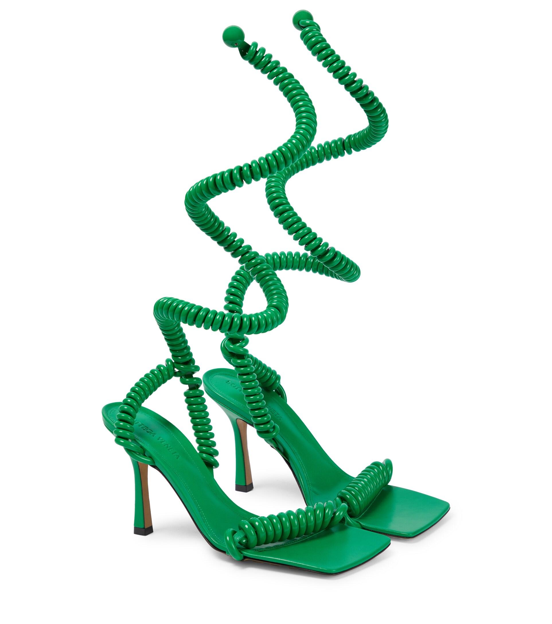 Green Wire Stretch Sandals Size 38 Schoenen damesschoenen Sandalen Slingbacks & Slides 