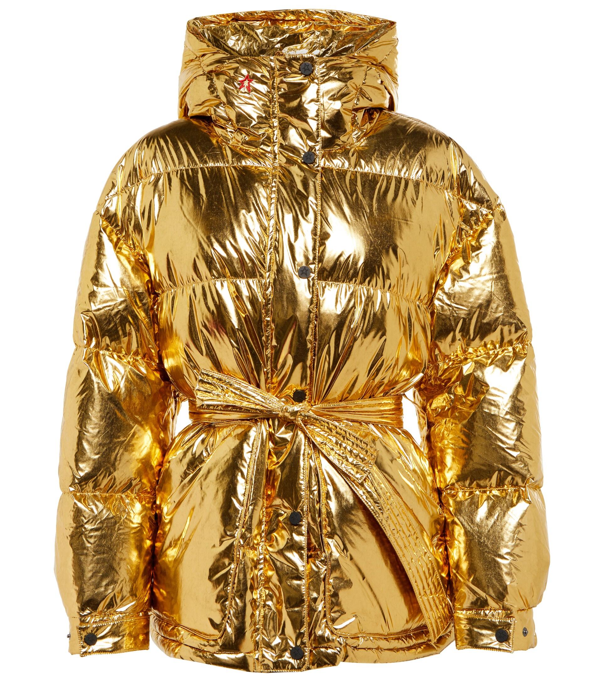 Perfect Moment Metallic Belted Down Parka Lyst