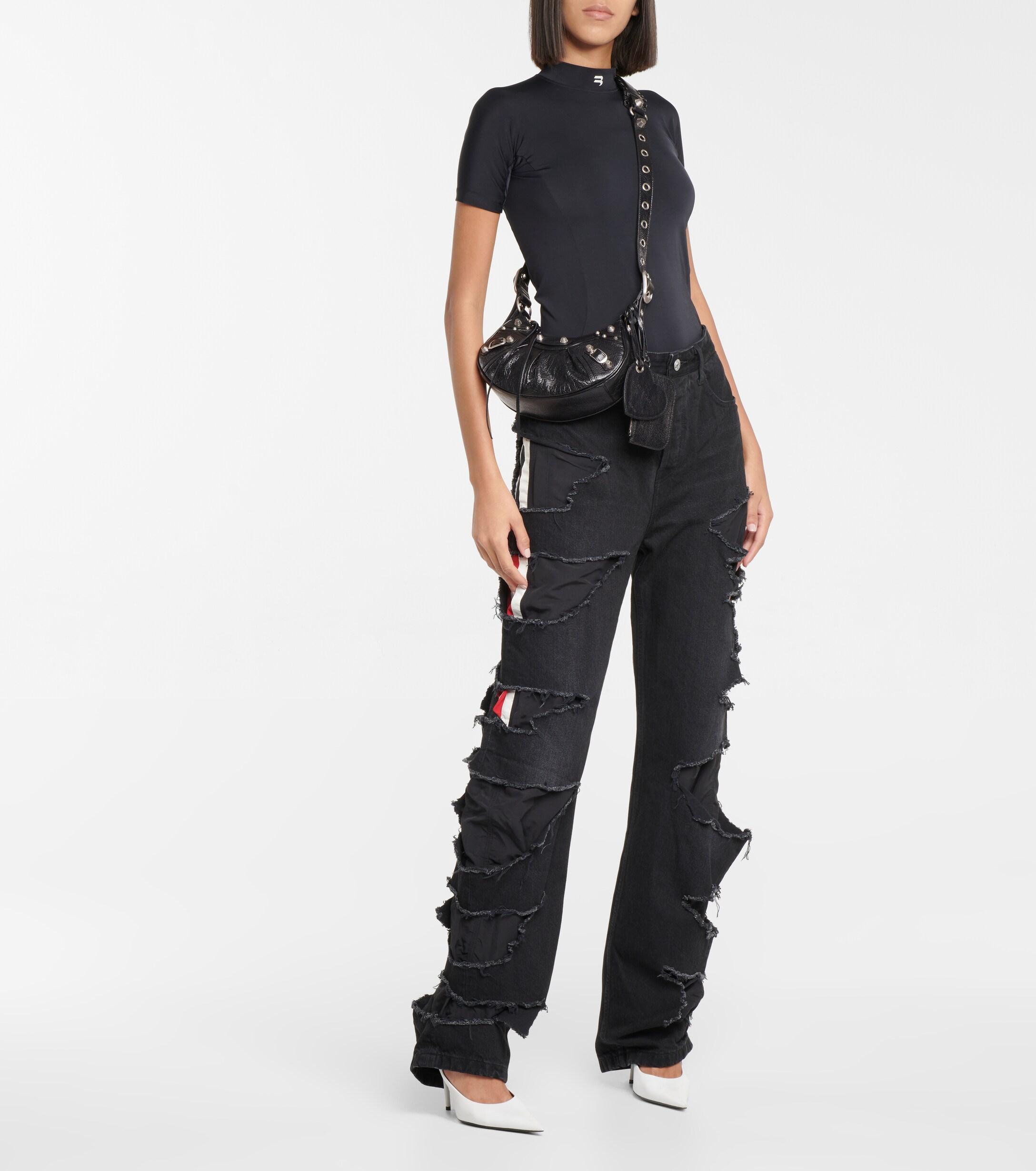 Balenciaga Le Cagole Xs Leather Shoulder Bag in Black | Lyst
