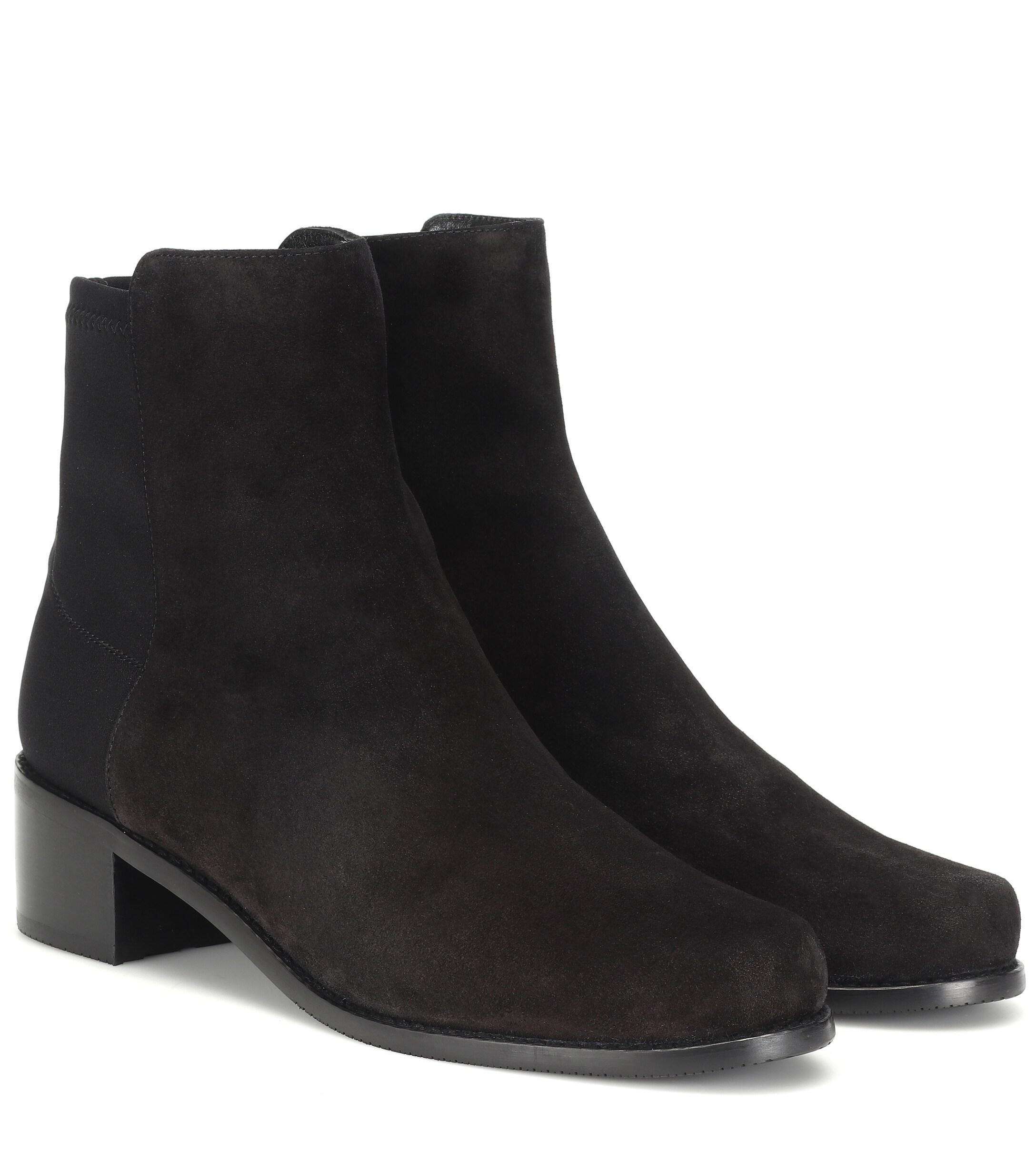 stuart weitzman easyon reserve leather ankle boots