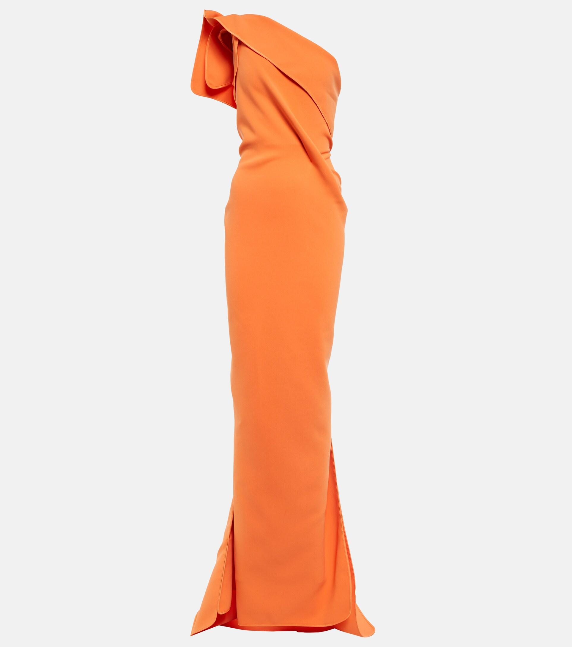 Maticevski Instrumental Crepe Gown in Orange | Lyst
