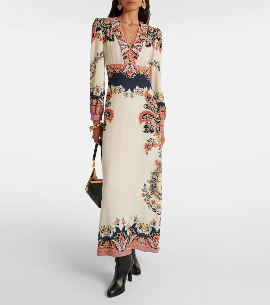 Etro Paisley Maxi Dress in Natural | Lyst Canada
