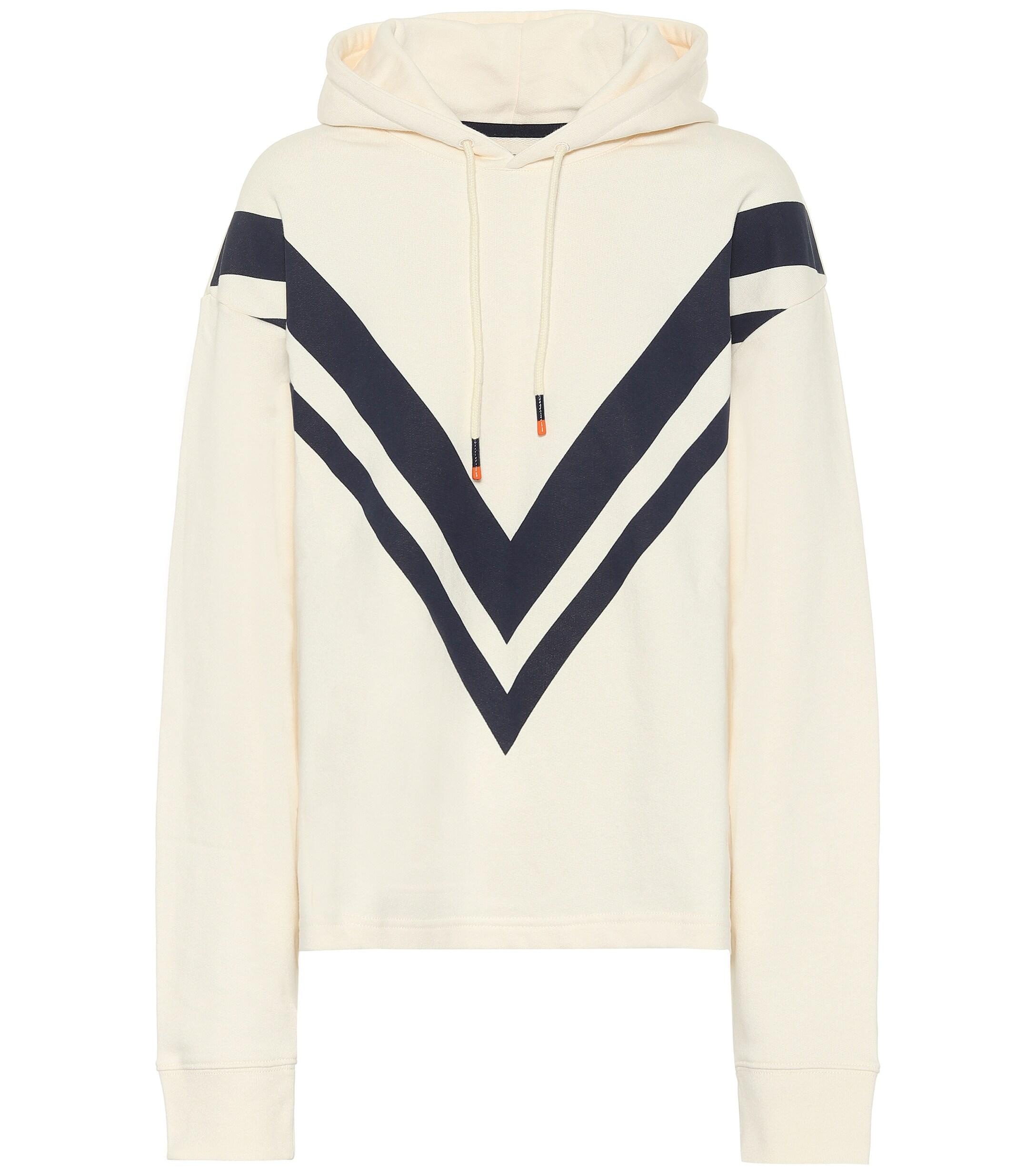 Tory Burch French Terry Chevron Hoodie 