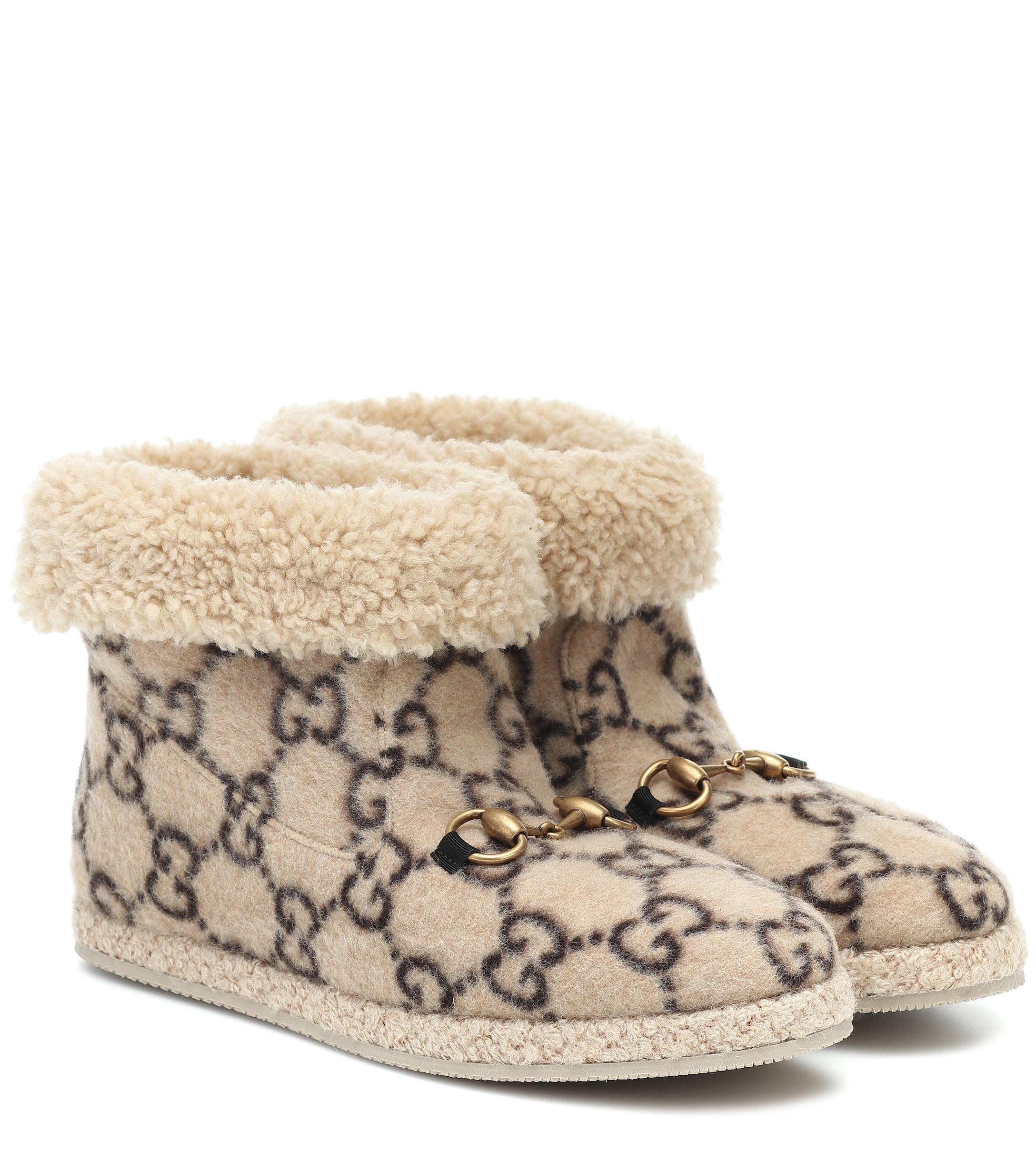 gucci fur boots