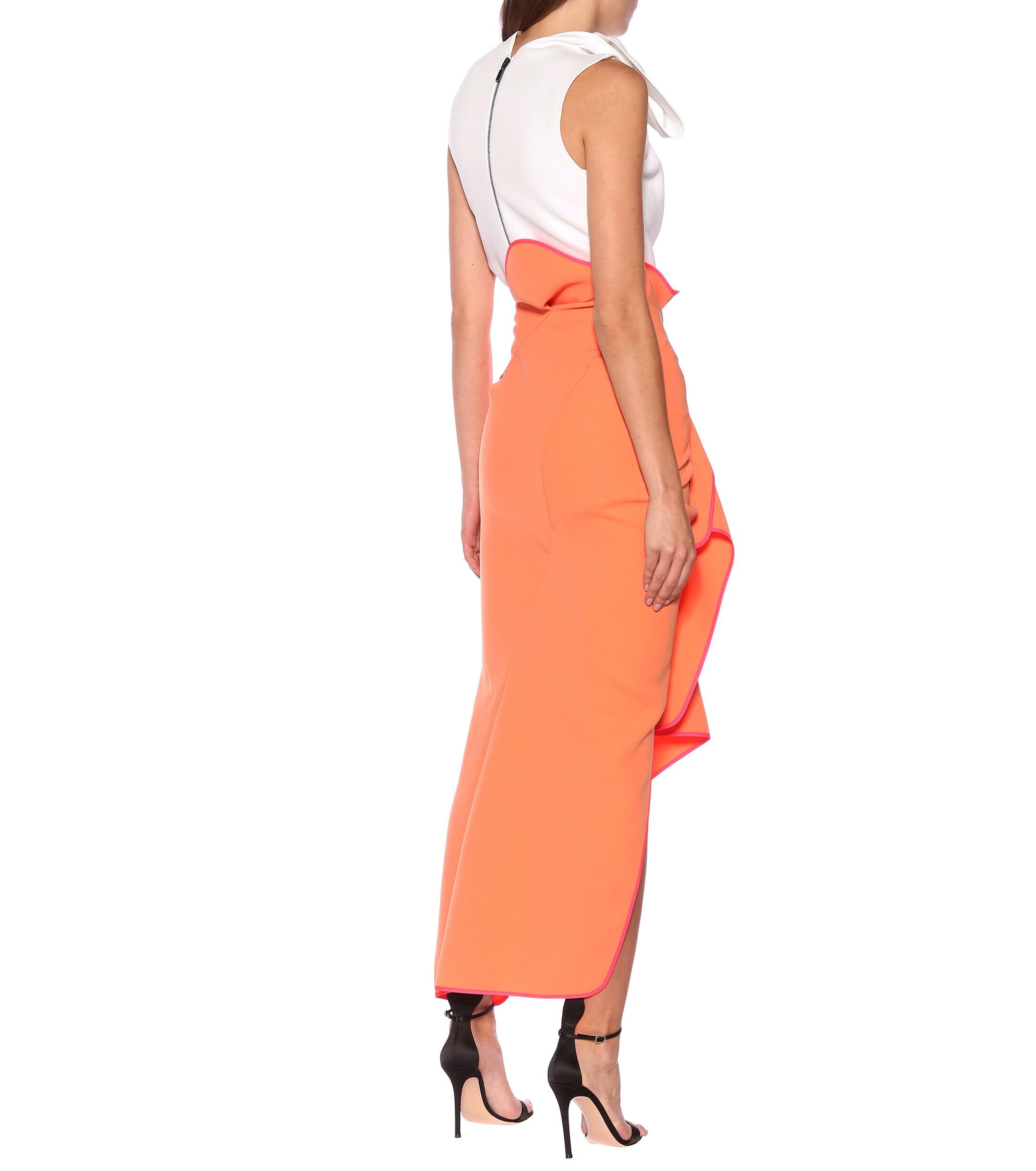 Maticevski Ephemeral Maxi Skirt in Orange - Lyst
