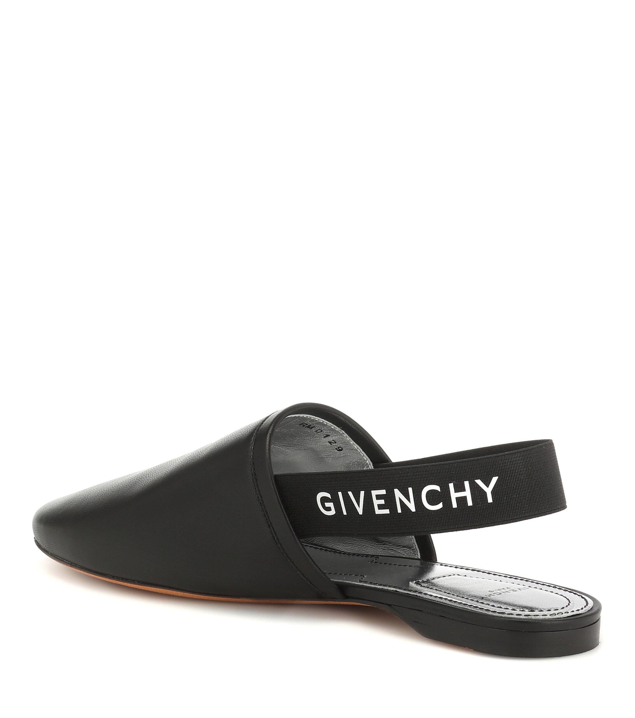 Givenchy Slingback Flat Mules in Black 1 (Black) - Lyst