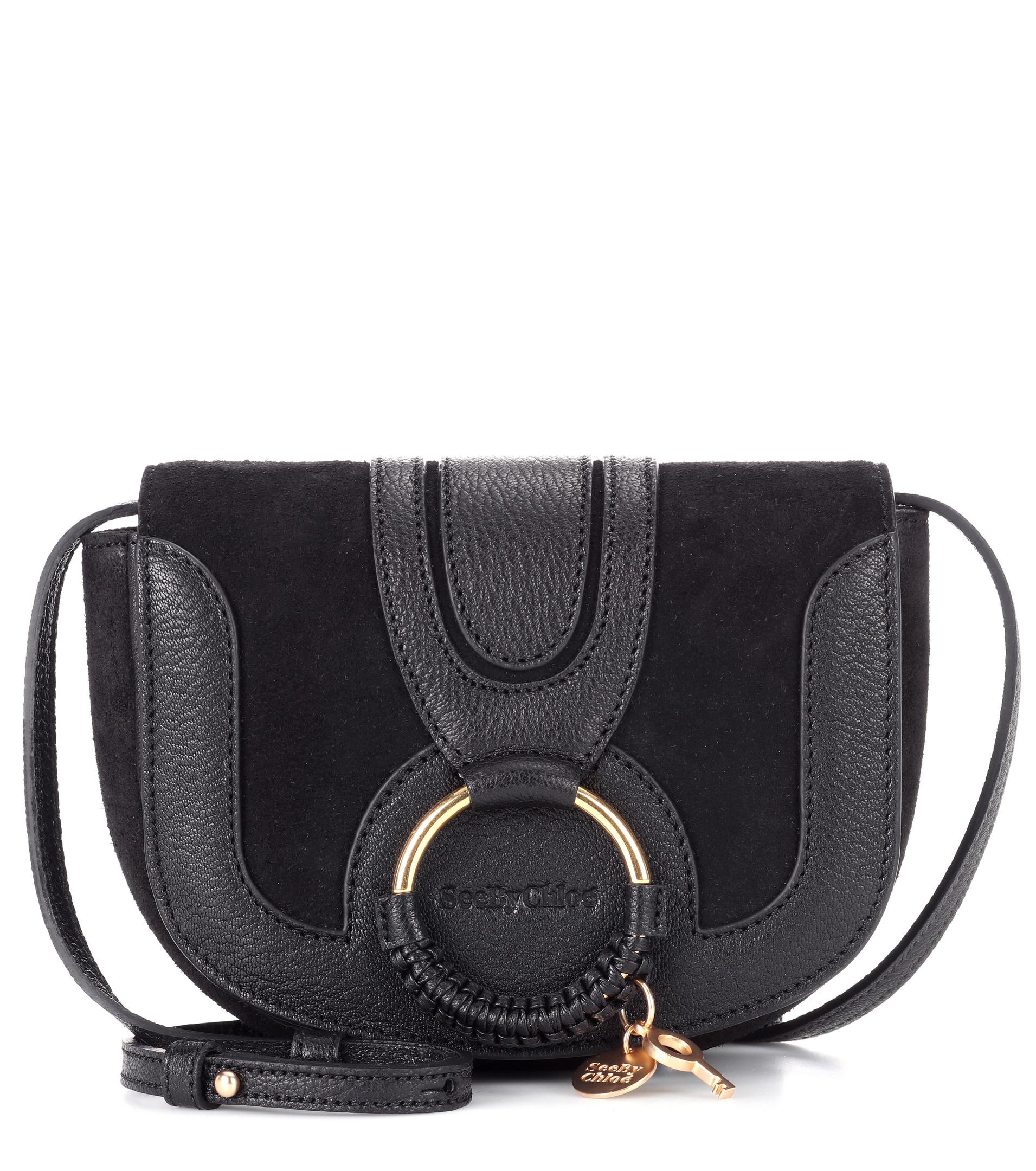 See By Chloé Hana Mini Leather Shoulder Bag In Black Lyst 