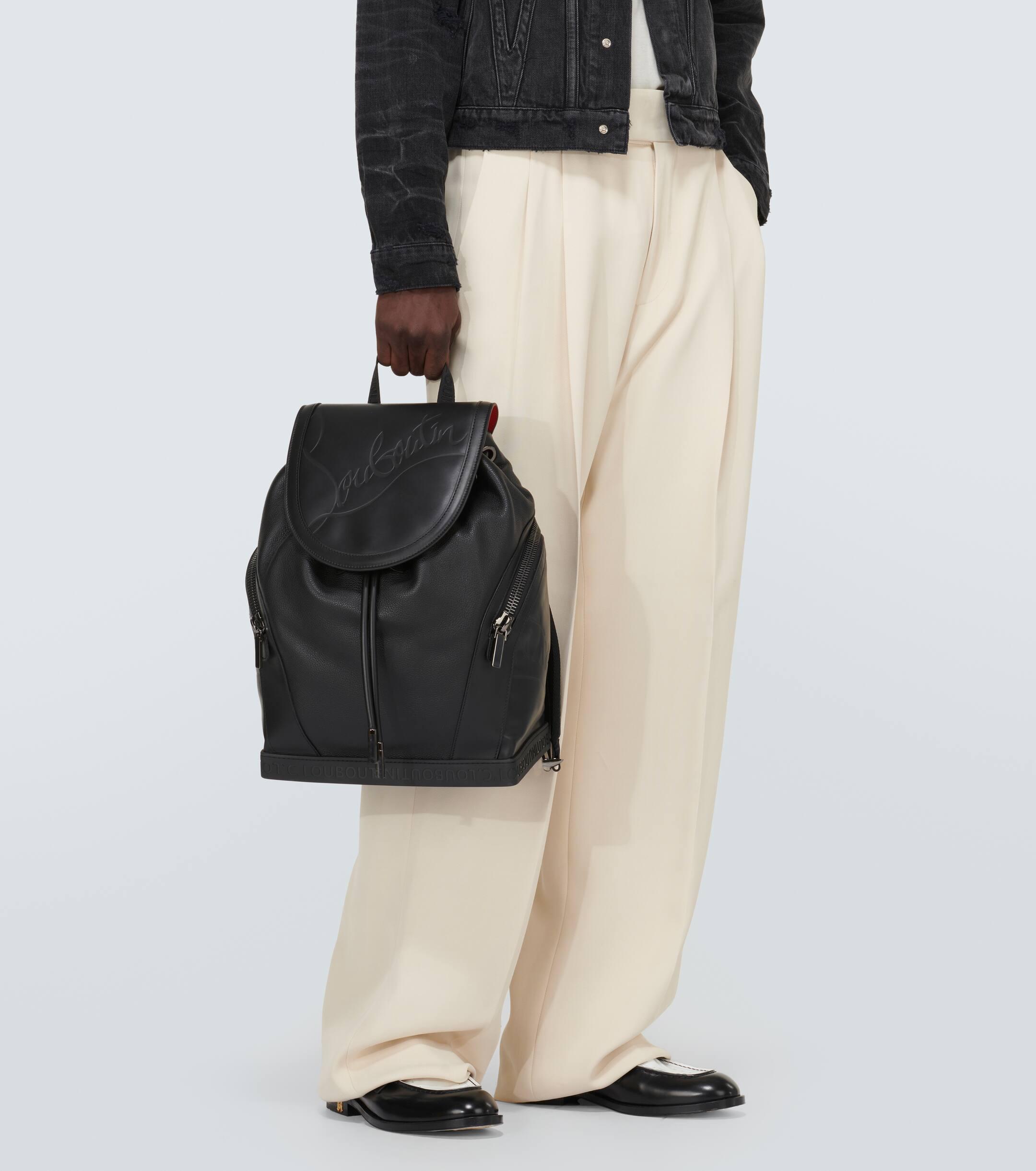 Christian Louboutin Explorafunk Logo Leather Backpack in Black for Men Lyst UK