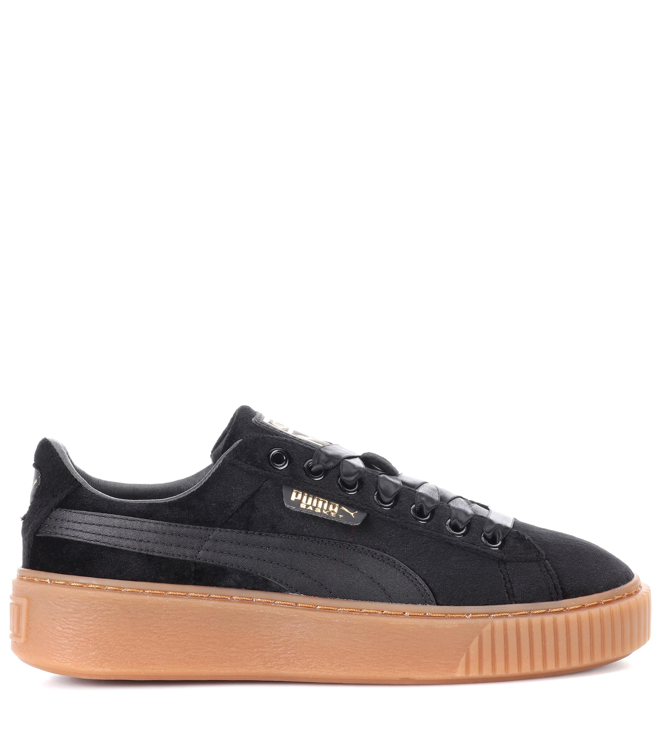 puma basket terciopelo