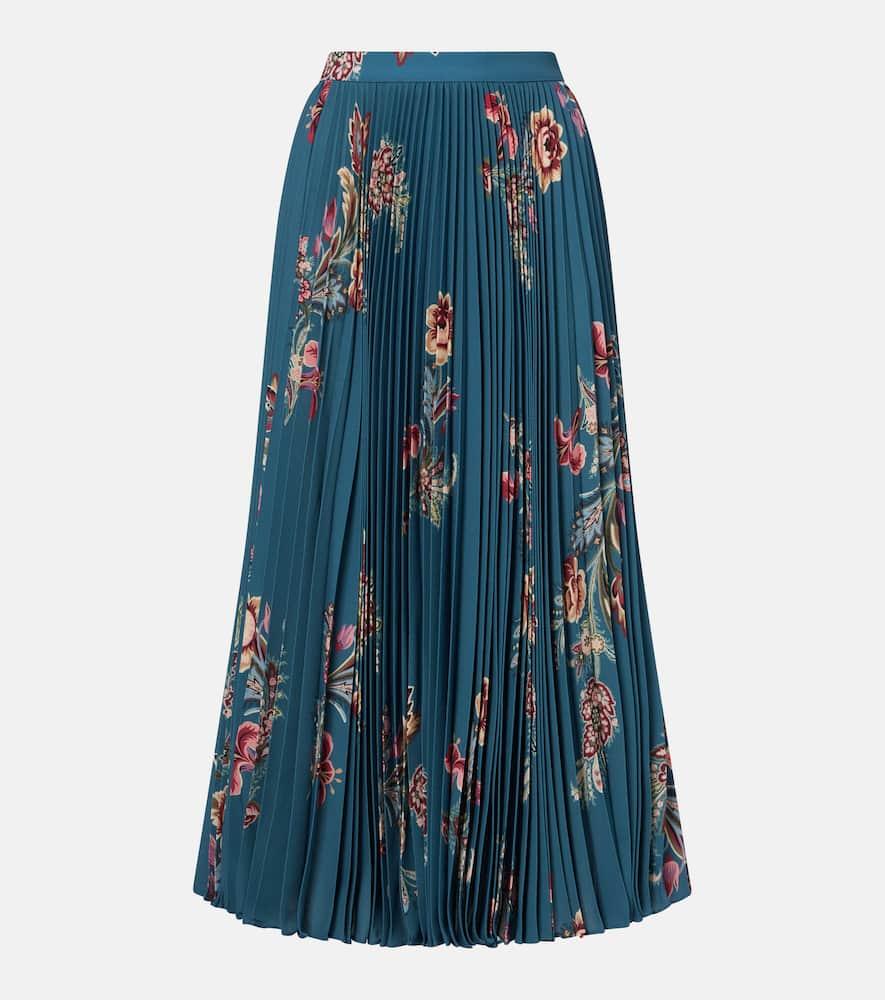 スカート ETRO Women Mid Skirts WRKB0034 BLACK Paisley satin maxi skirt in black - Etro | Mytheresa