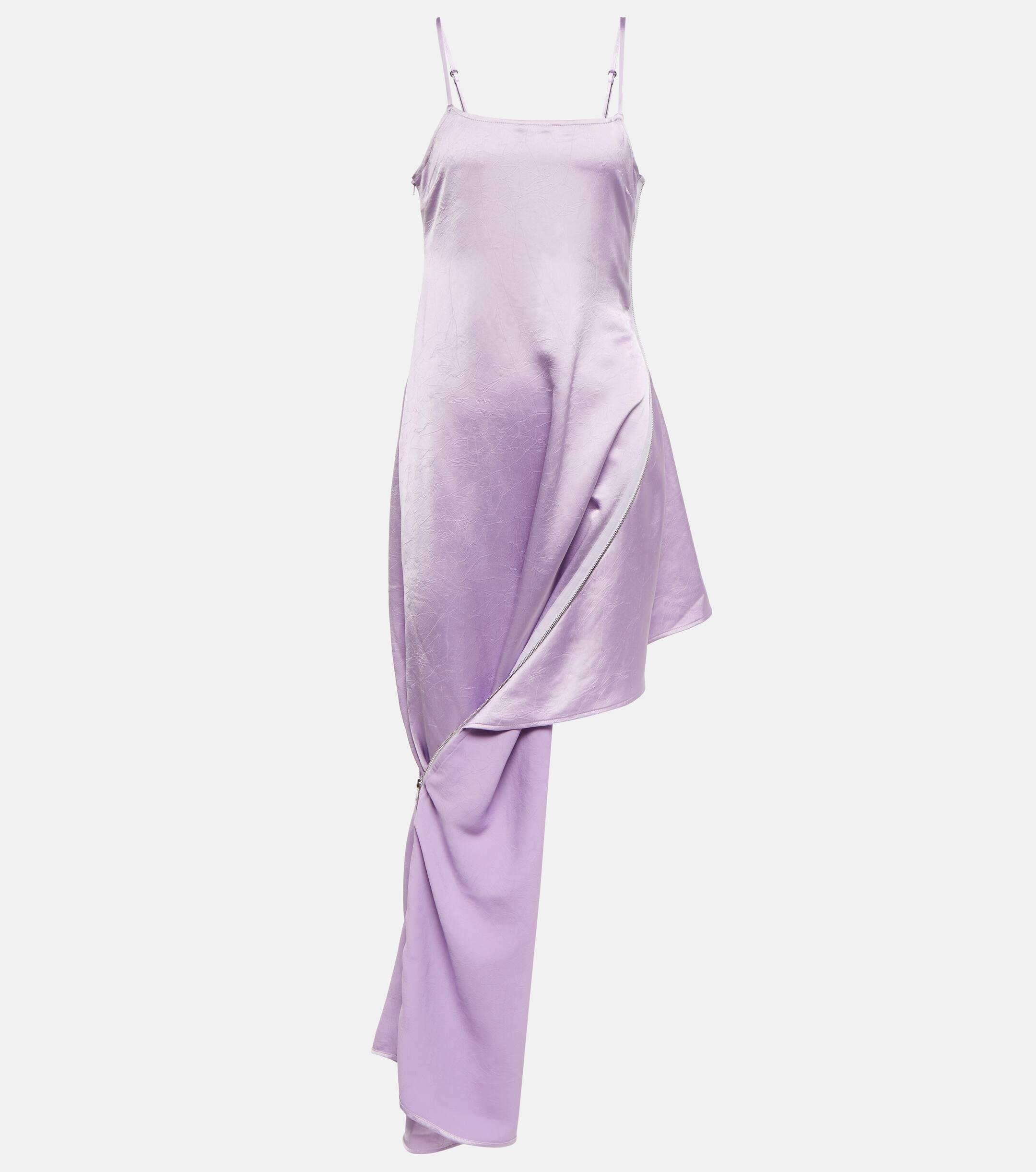 Lilac silk slip clearance dress