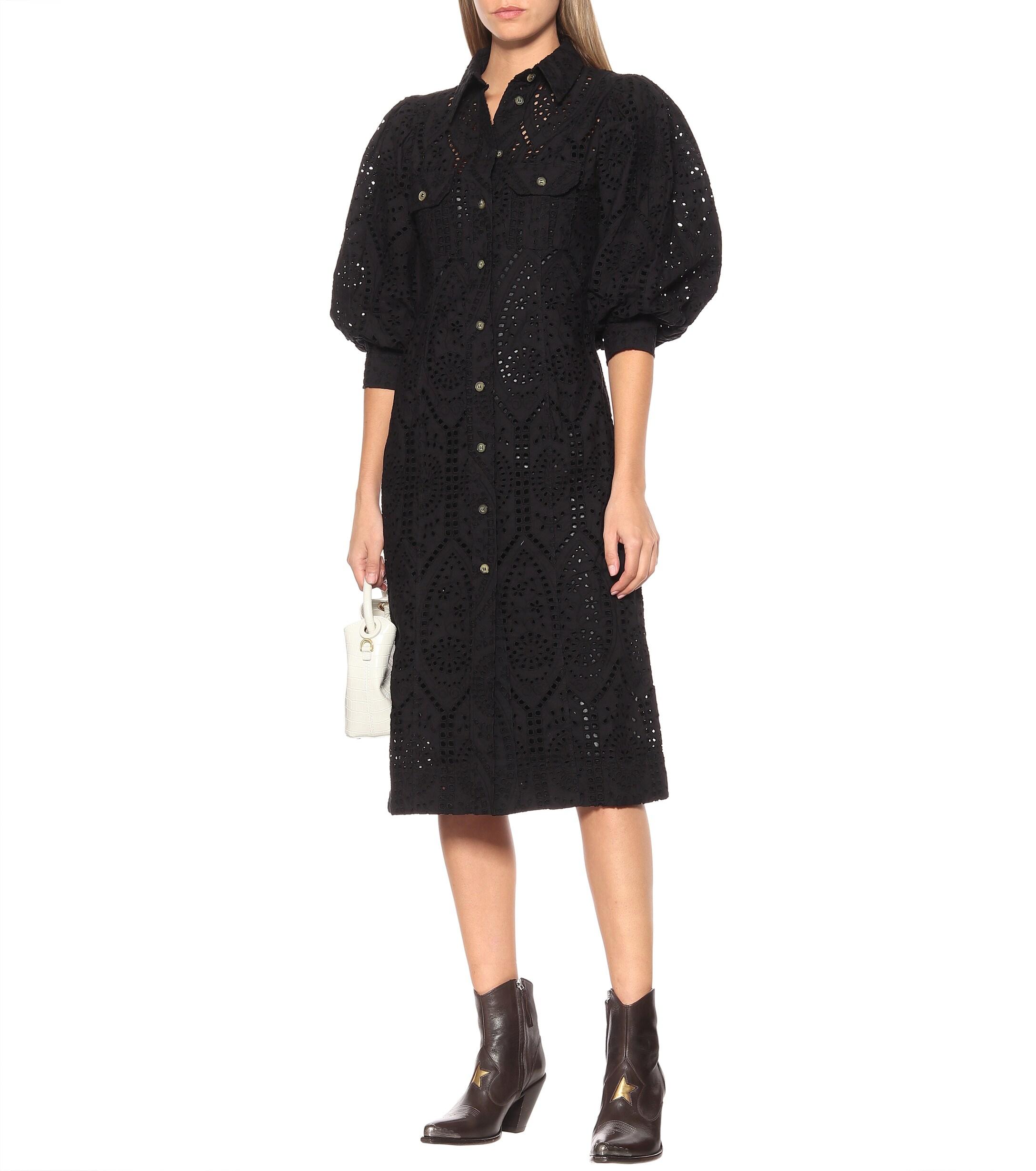 ganni cotton dress