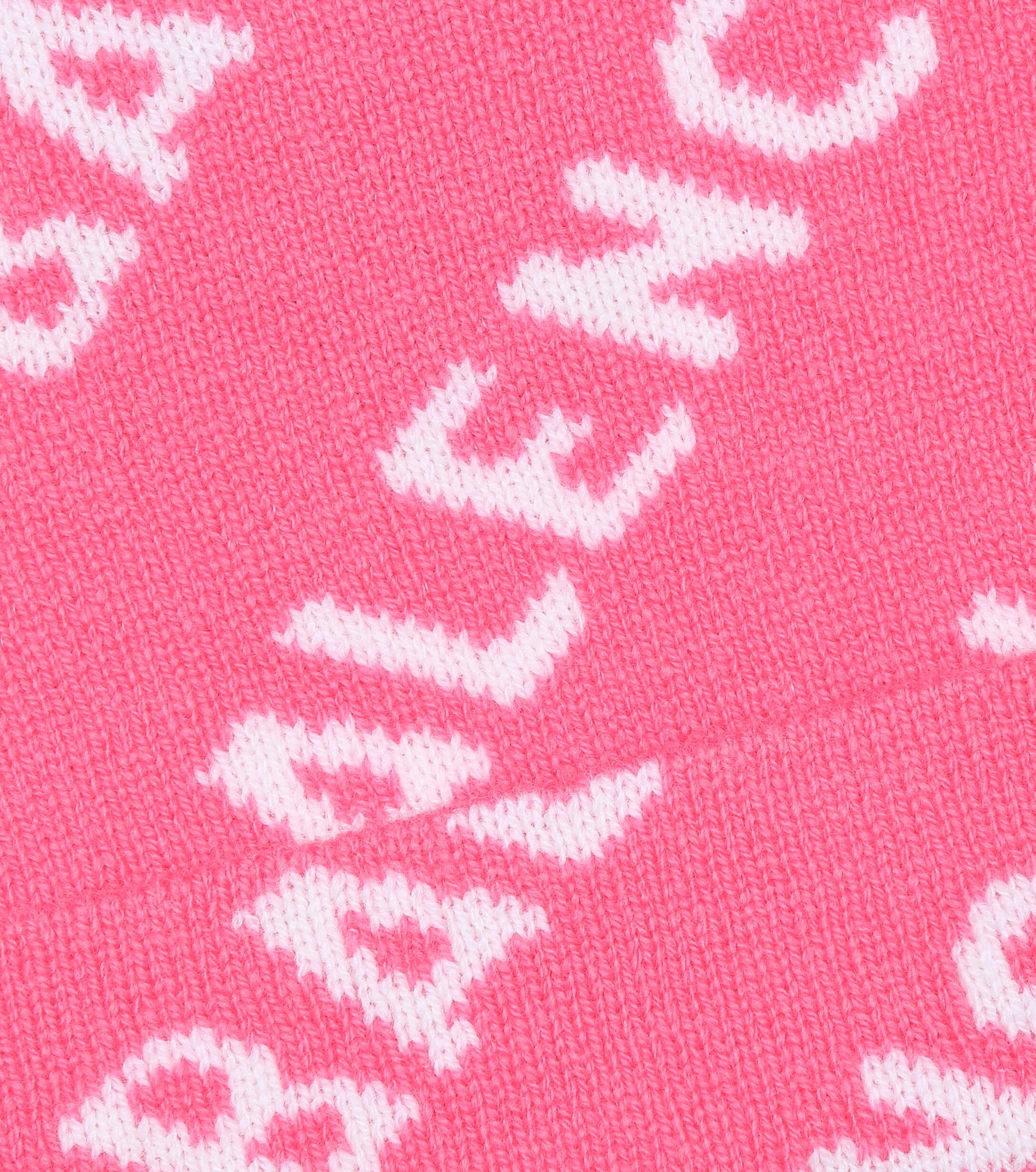 Balenciaga Intarsia Wool-blend Beanie in Pink | Lyst