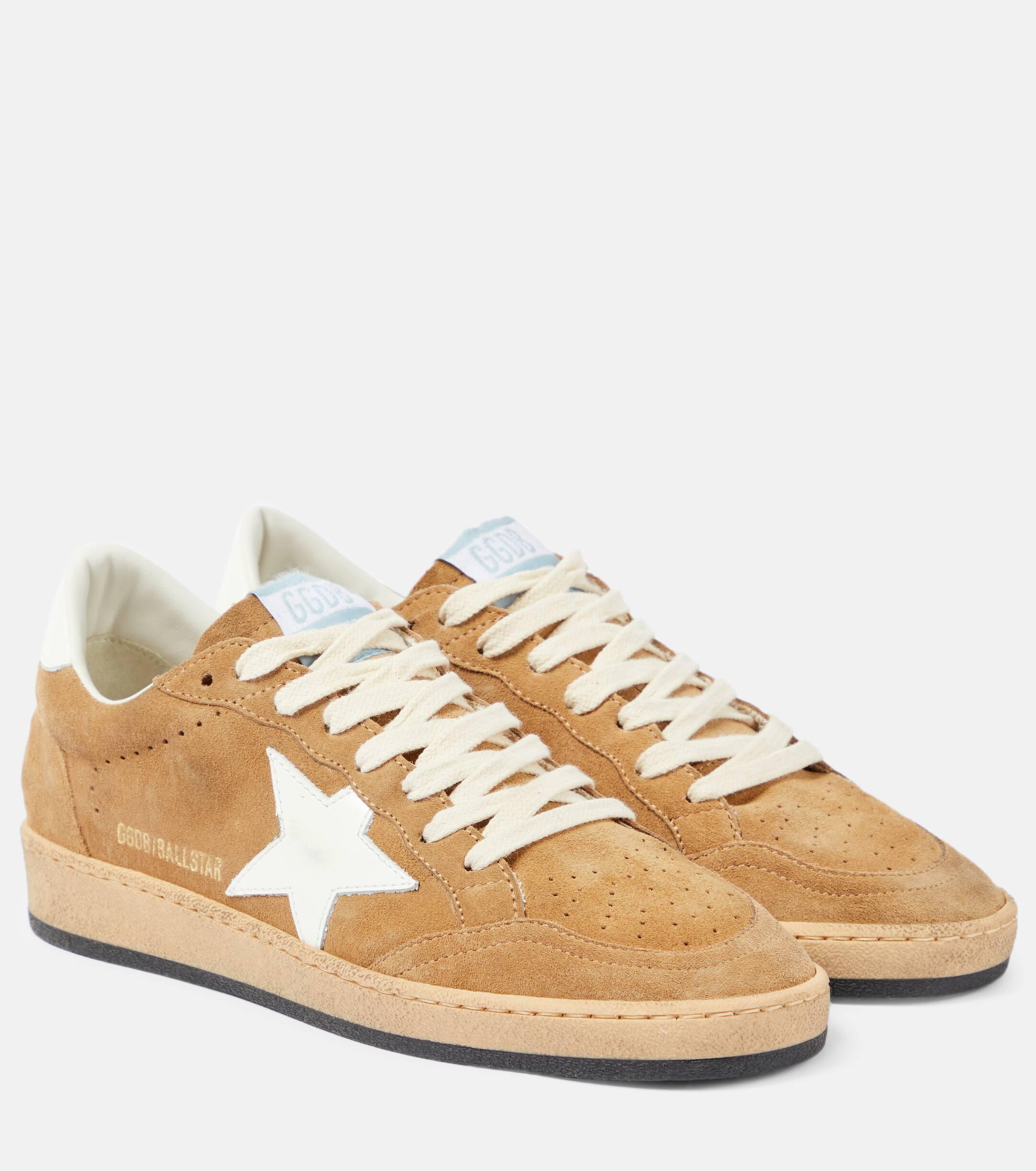 Golden Goose Ball Star Suede Sneakers in Metallic Lyst UK
