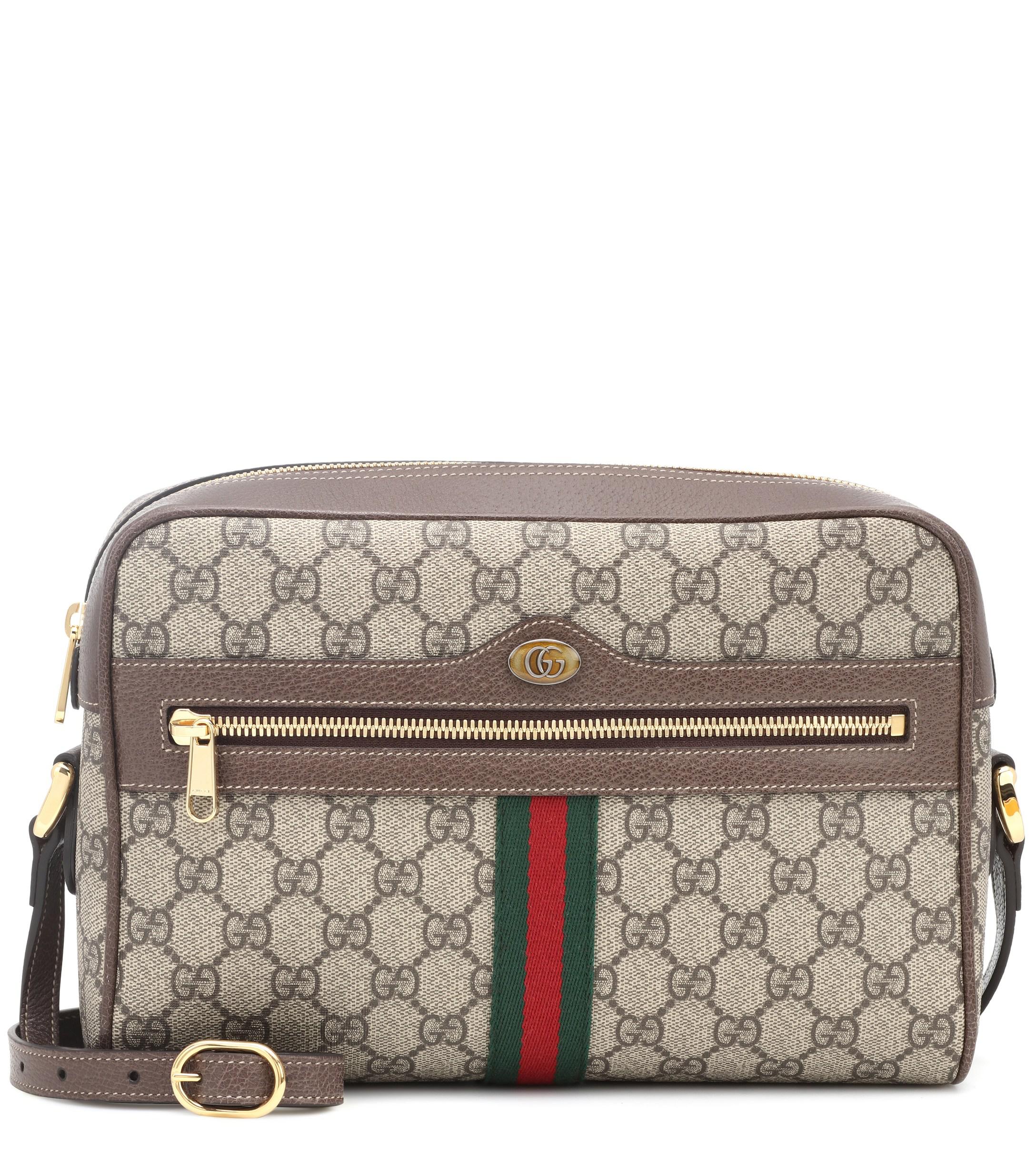 Gucci Canvas Ophidia Small GG Supreme Shoulder Bag in Light Beige