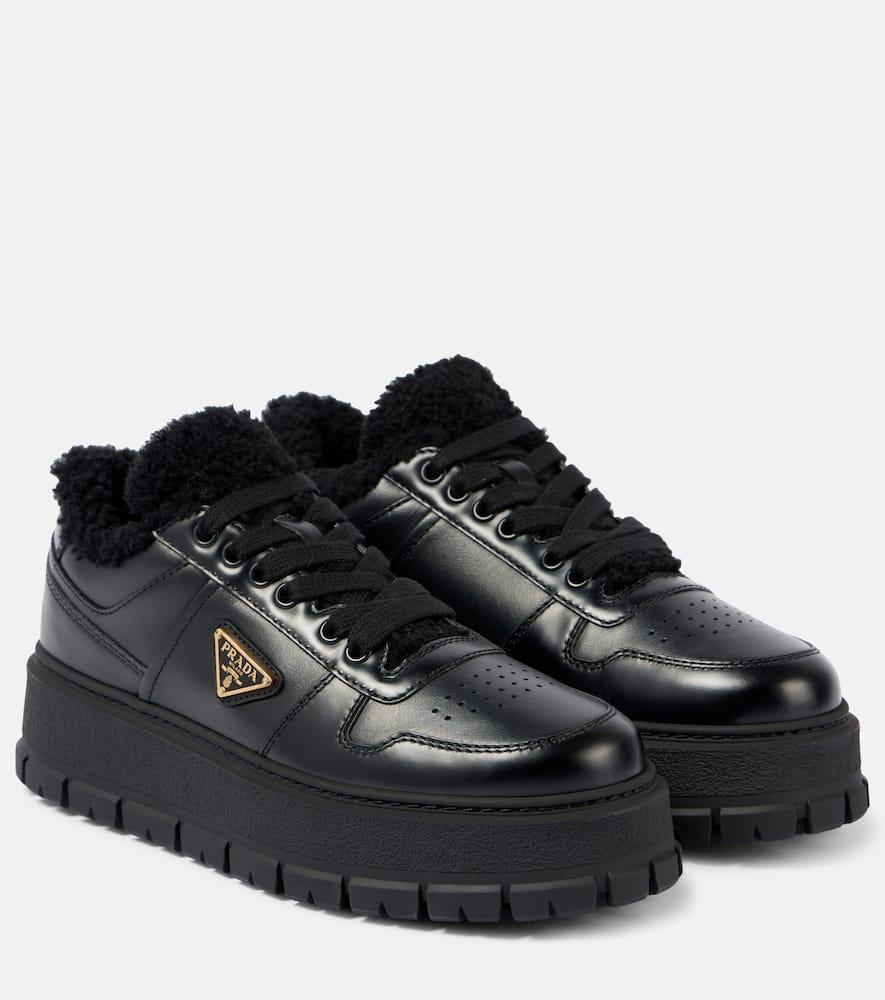 Platform Sneakers Prada Sneaker Black Nylon Gabardine Sneakers