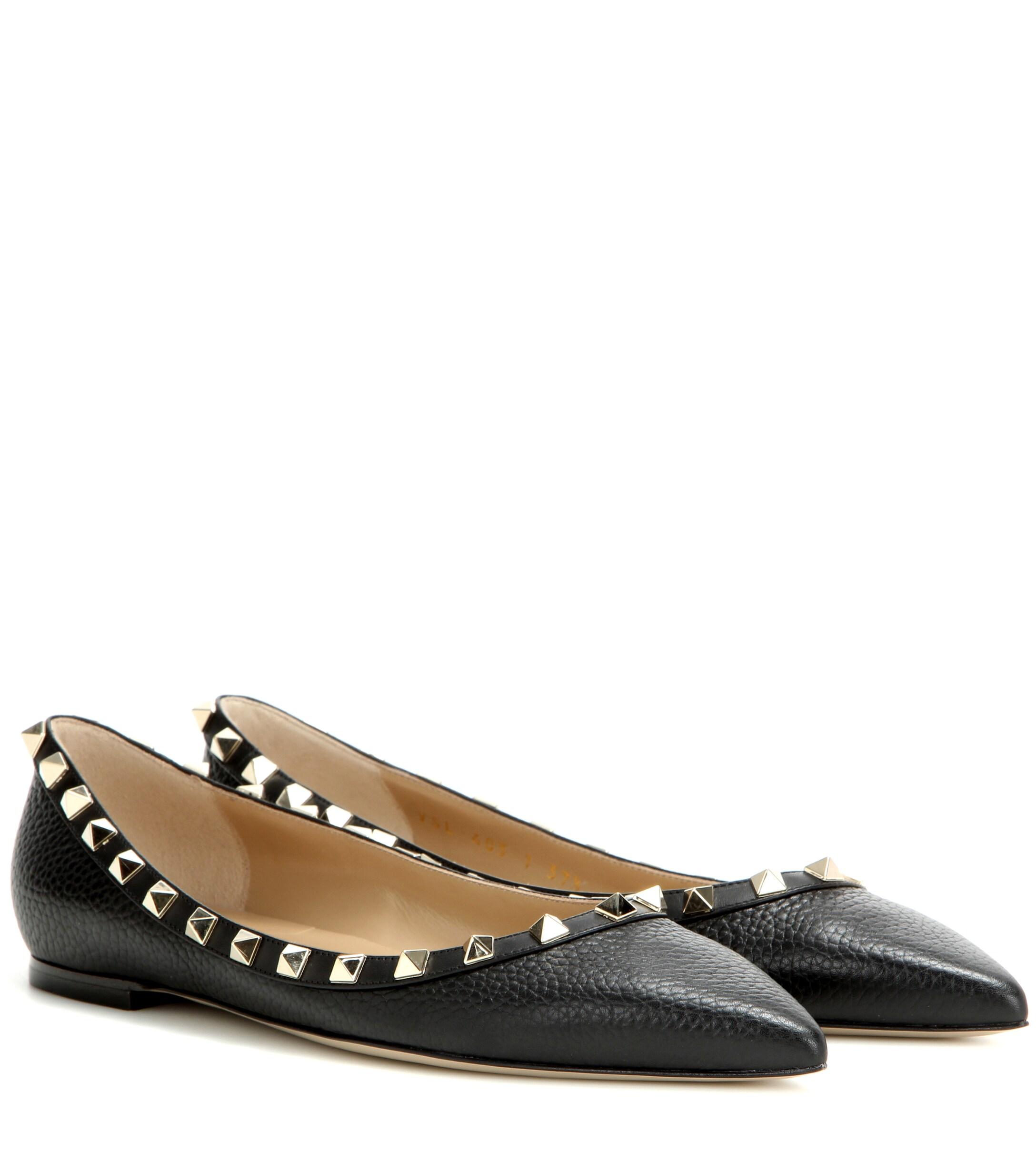 valentino rockstud flat black
