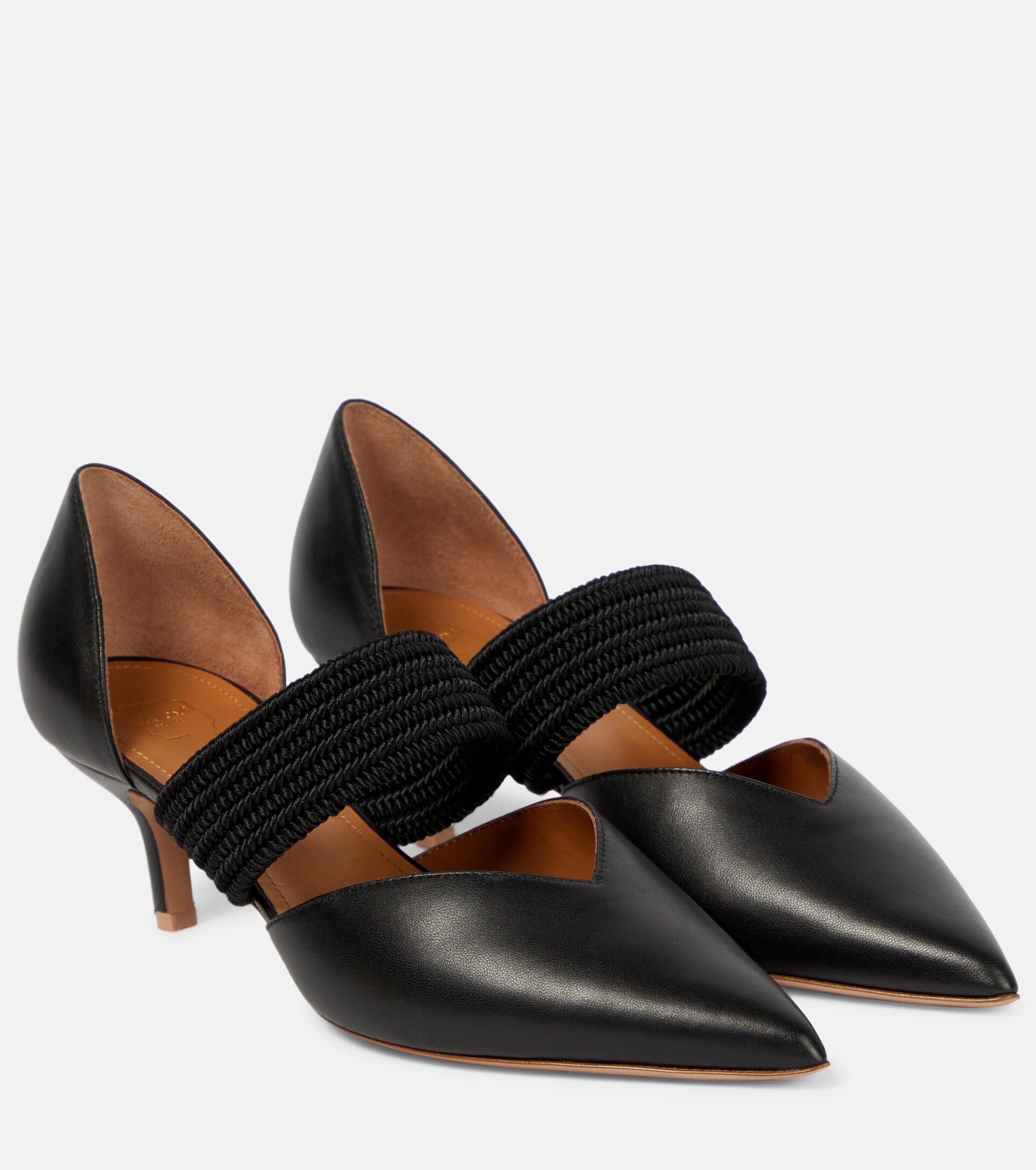Malone Souliers Maisie 45 Leather Pumps in Black | Lyst