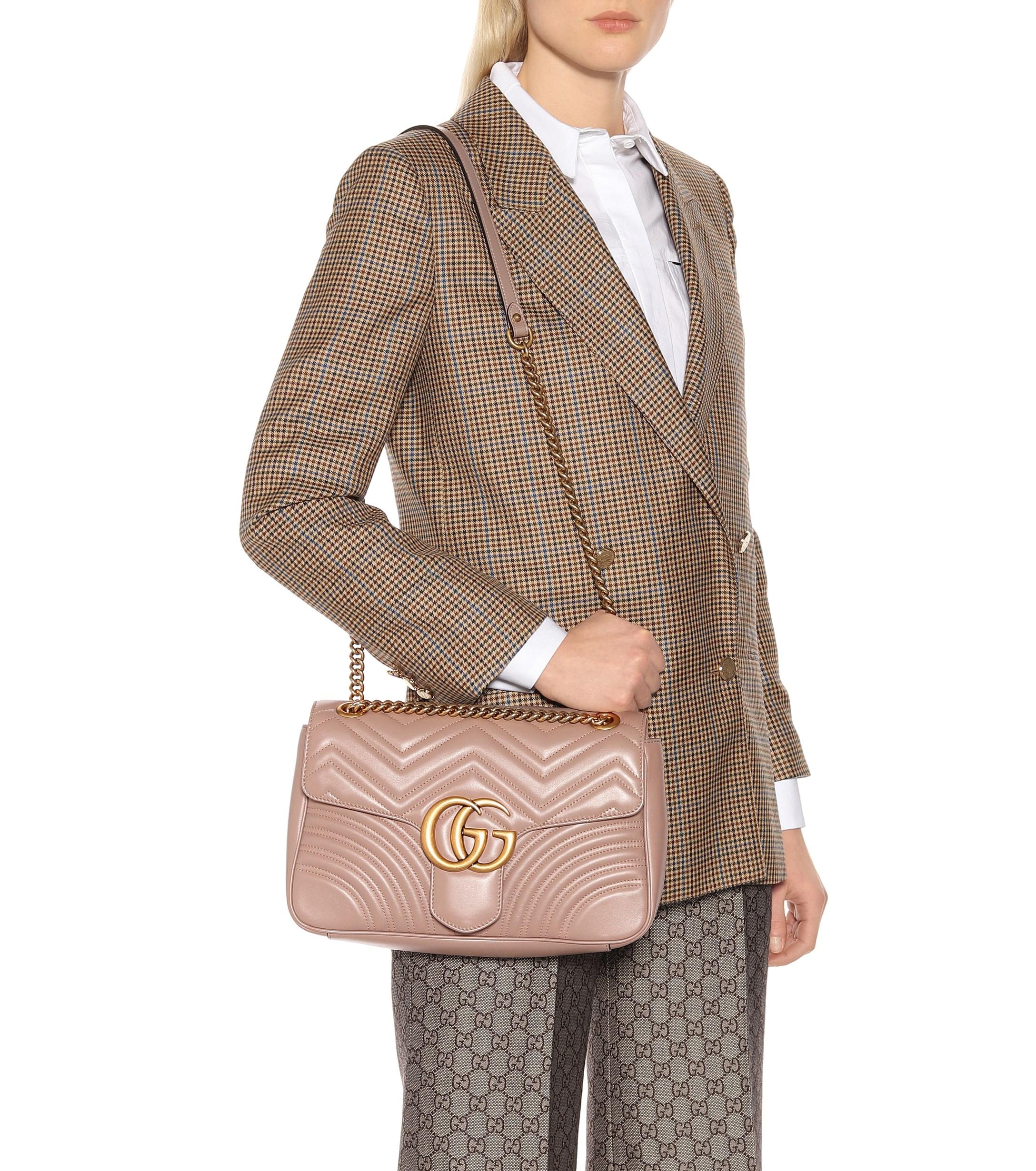 Gucci GG Marmont Medium Shoulder Bag - Lyst