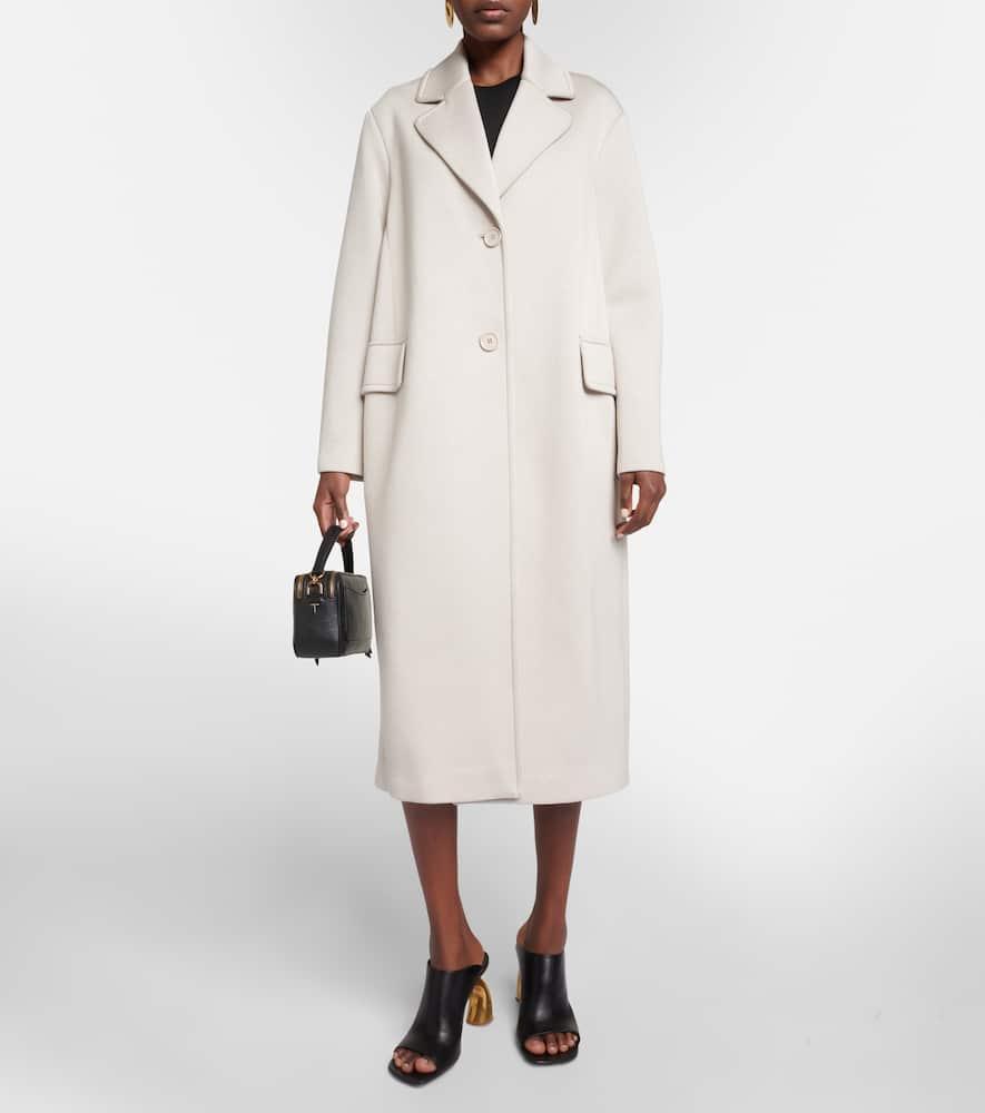 【送料 関税込】’S Max Mara Radice jersey coat Max Mara Radice Jersey Coat in Natural | Lyst