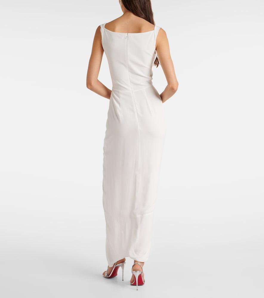 stiff cotton dress Few Moda | Patty Color:#36-Sapphire 59.5 Height / 32 AW-DR-11373 Jen Floral Corset Midi