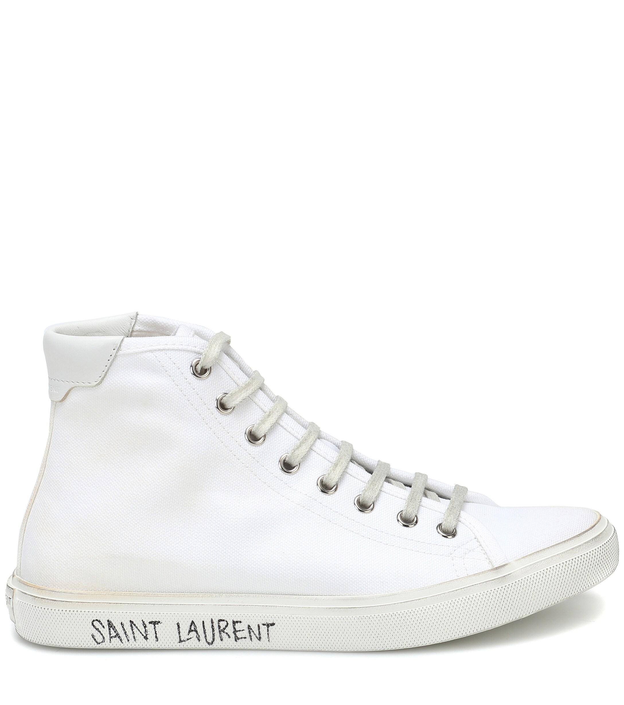 saint laurent malibu canvas sneakers