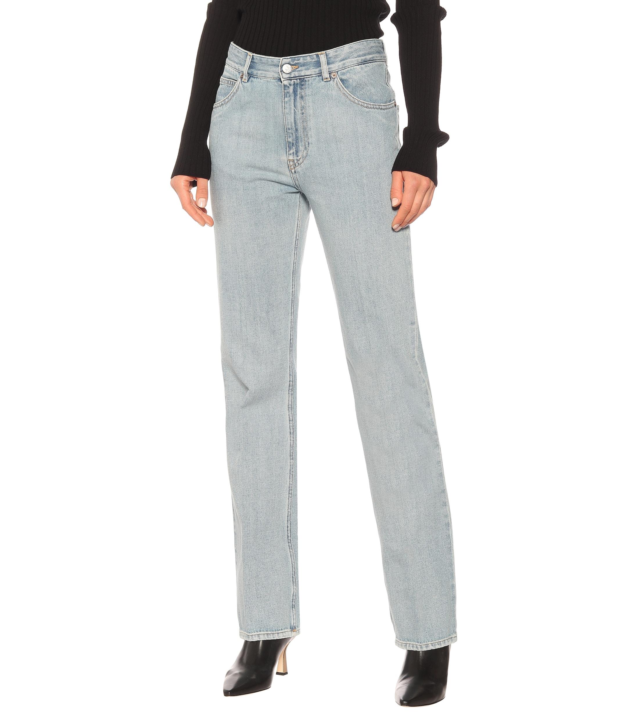 MM6 by Maison Martin Margiela High-rise Bootcut Jeans in Blue - Lyst