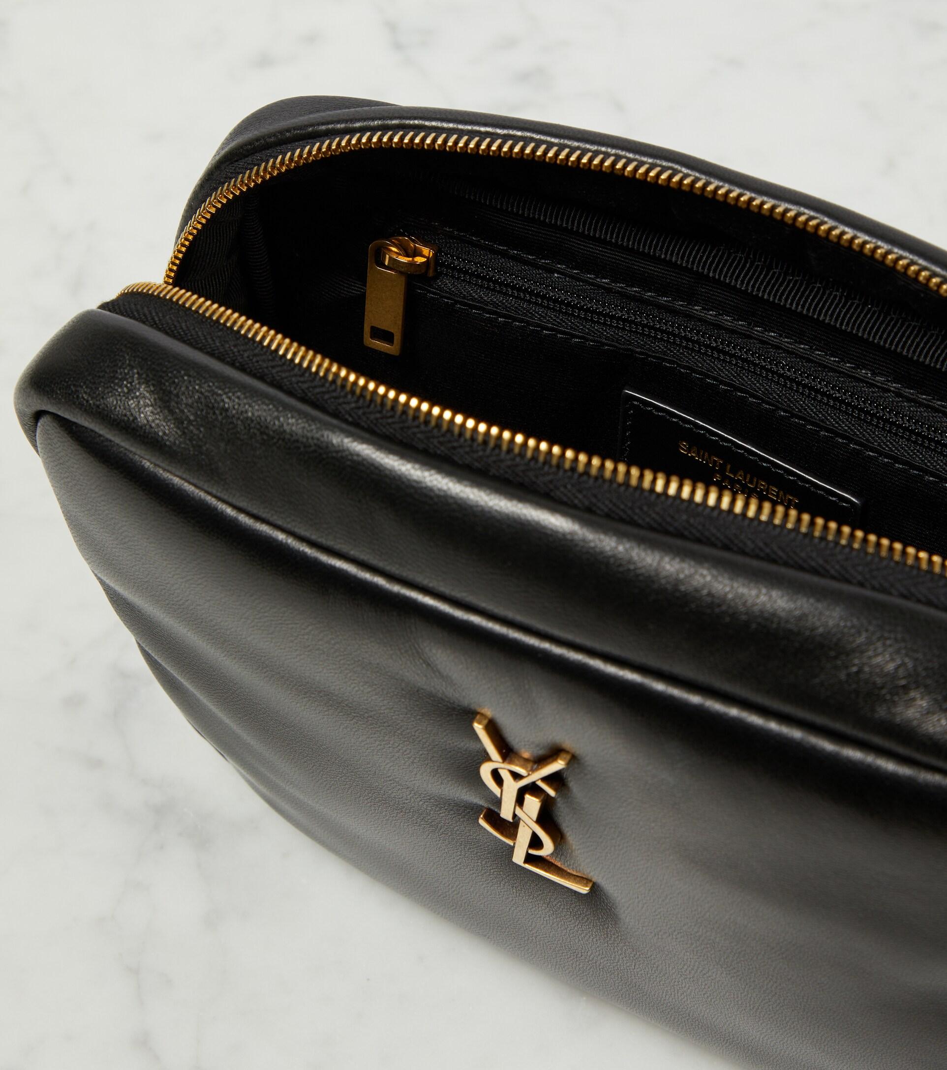 Black Saint Laurent Medium Monogram Matelasse Lou Camera Bag