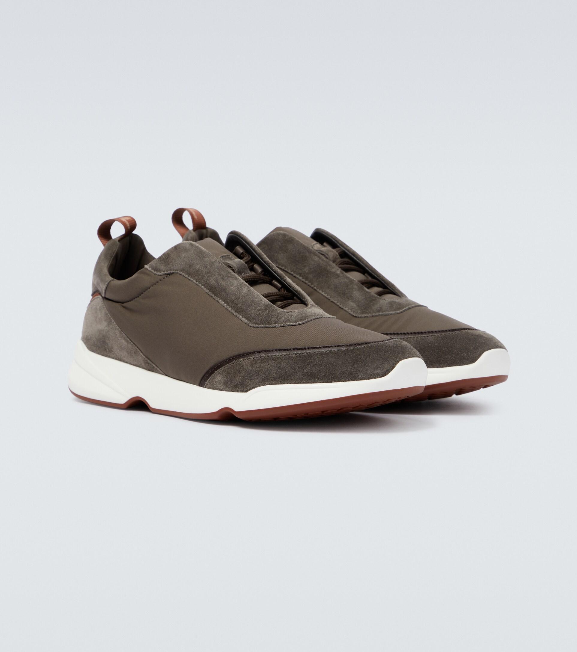 Loro Piana Modular Walk Sneakers in Brown for Men | Lyst