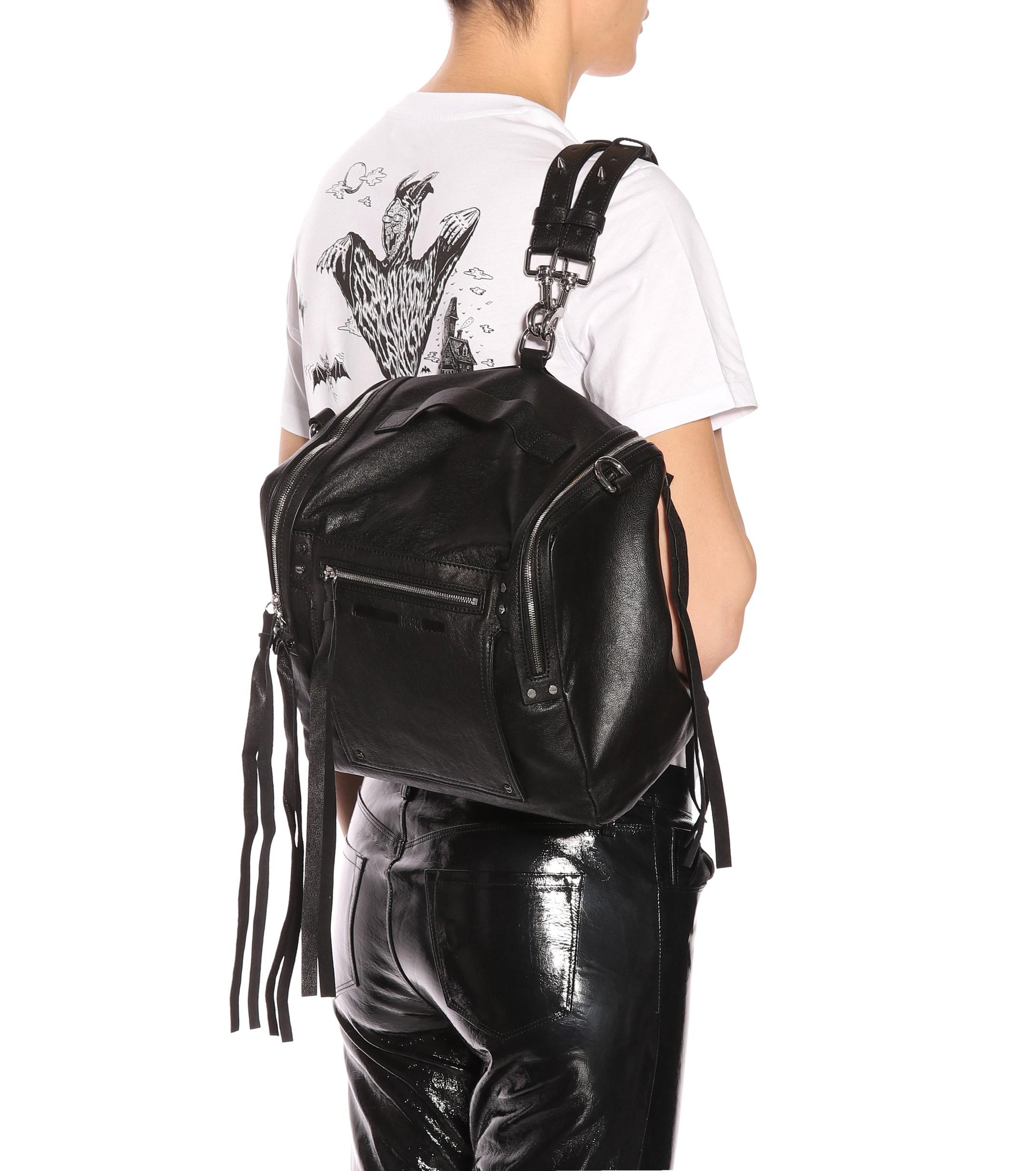 McQ Convertible Box Bag Loveless Leather Shoulder Bag in Black - Lyst