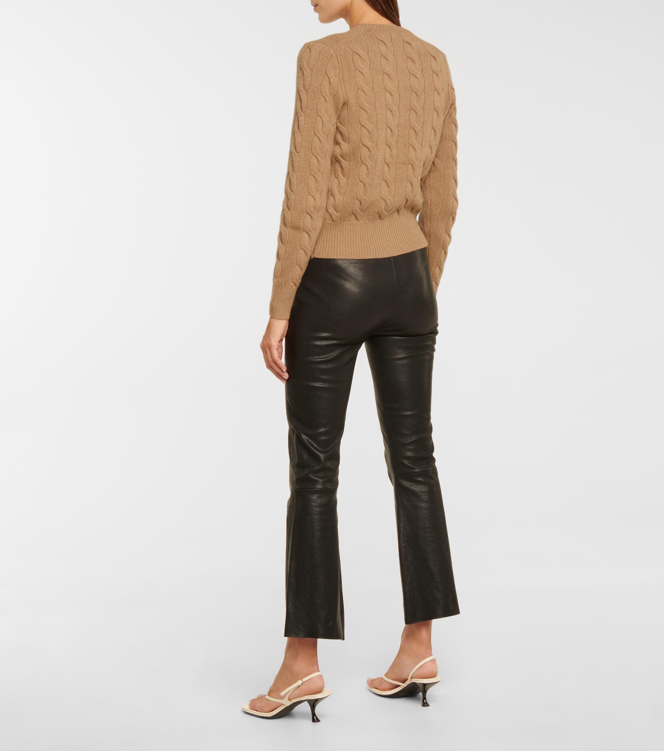 Polo Ralph Lauren Cable-knit Wool And Cashmere Cardigan in Natural | Lyst