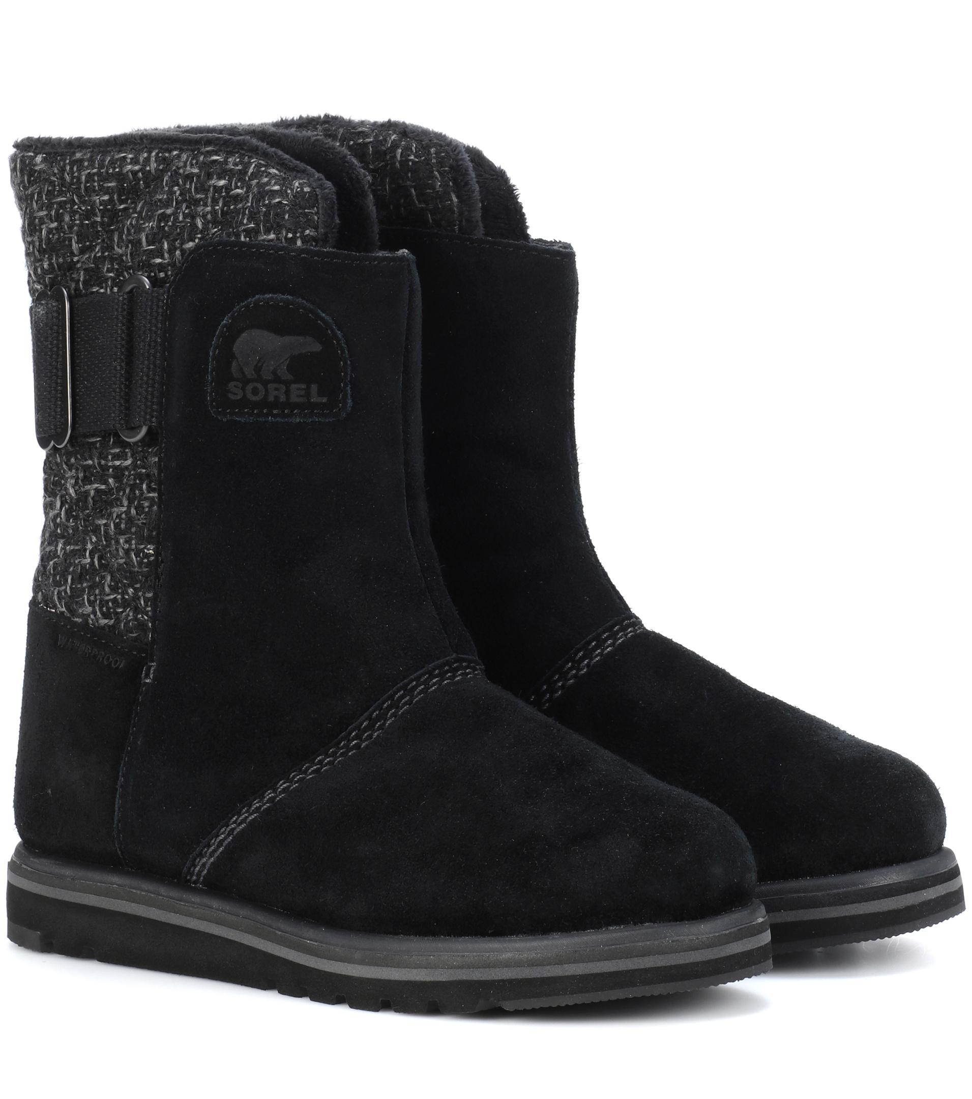sorel black ankle boots