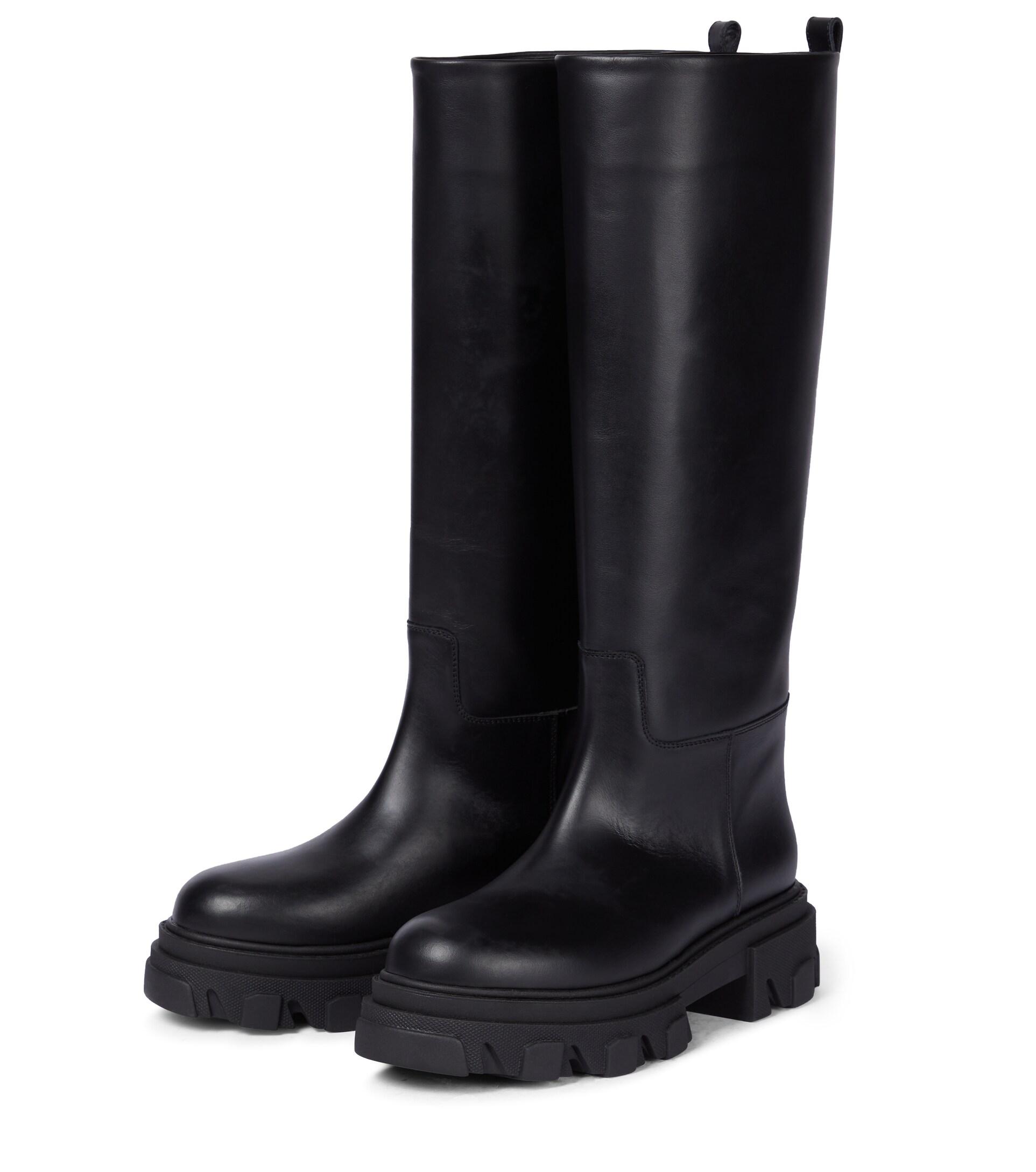 Gia Borghini Gia X Pernille Teisbaek Perni 07 Leather Boots in Black | Lyst