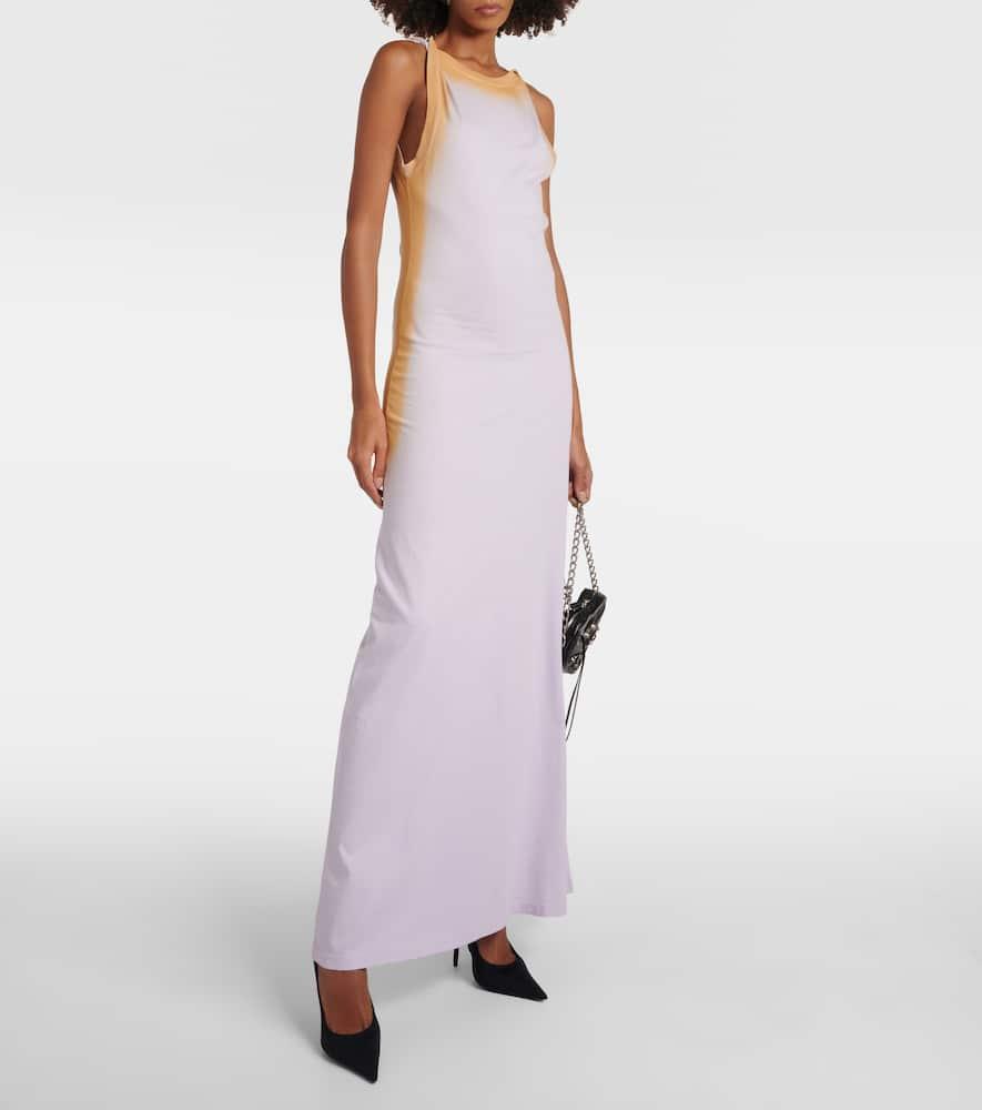 【正規販売店】 Y. Project Lyst | Purple in Dress Maxi Cotton Ribbed-Knit ワンピース