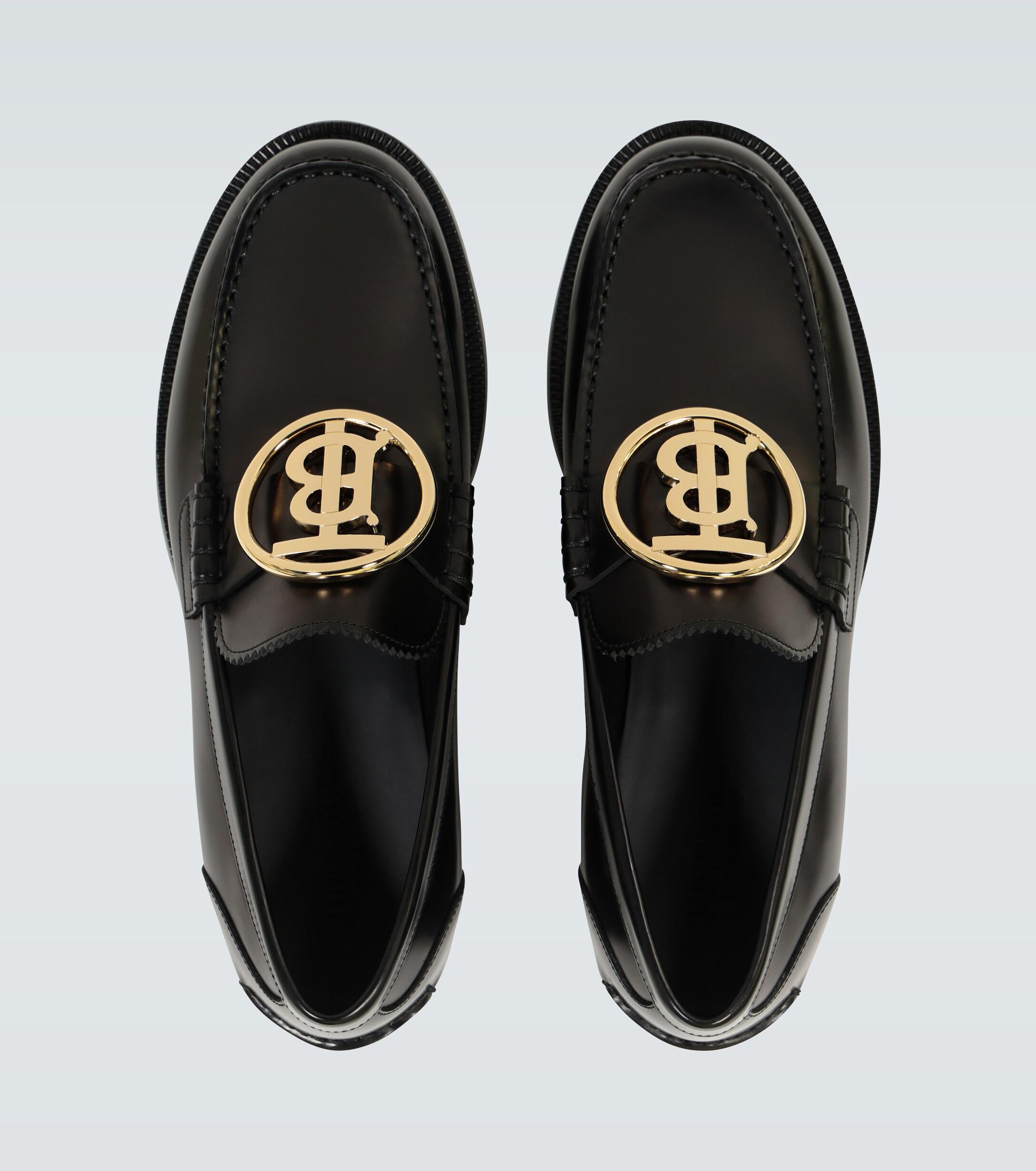 Burberry Bedmoore Loafers With Tb Buckle in Black for Men Lyst UK - Main Image