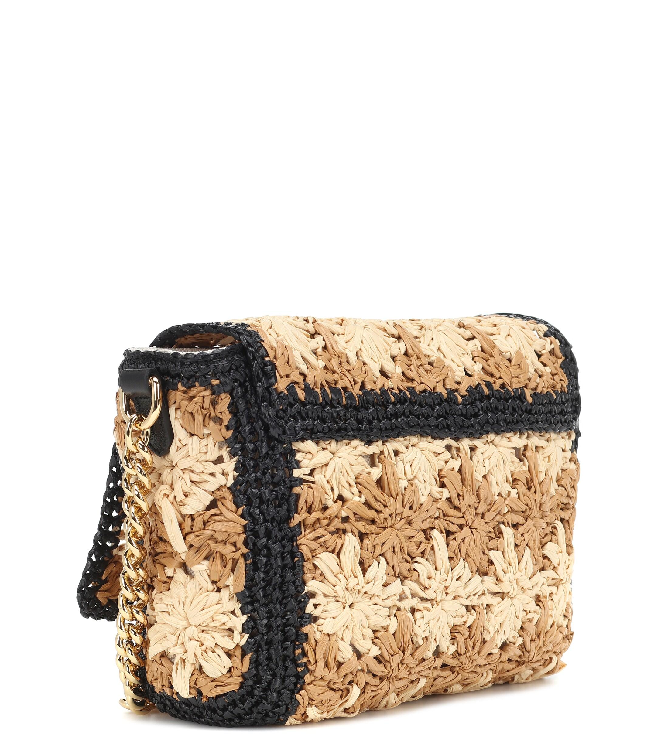 Gucci Leather Gg Marmont Flower Crochet Bag - Lyst