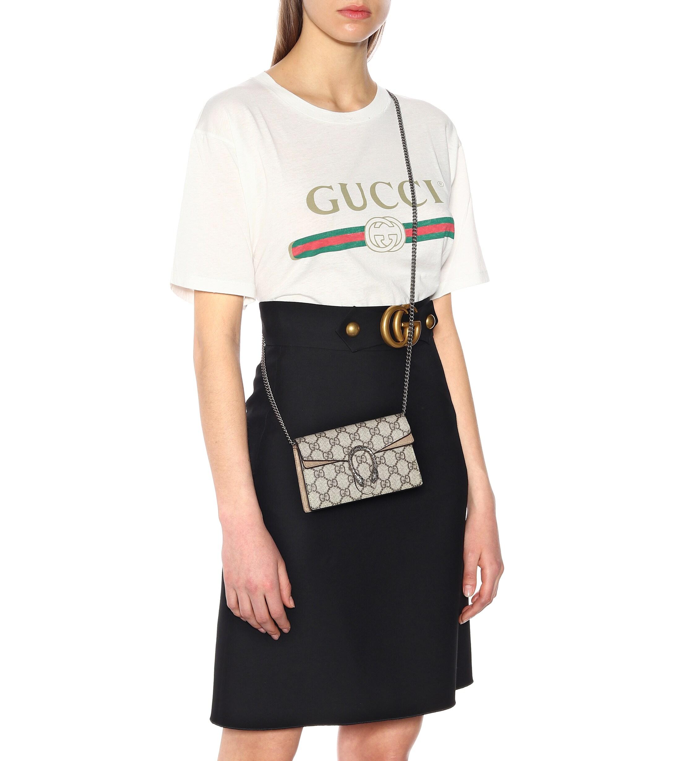 Gucci Dionysus Gg Supreme Mini Shoulder Bag - Lyst