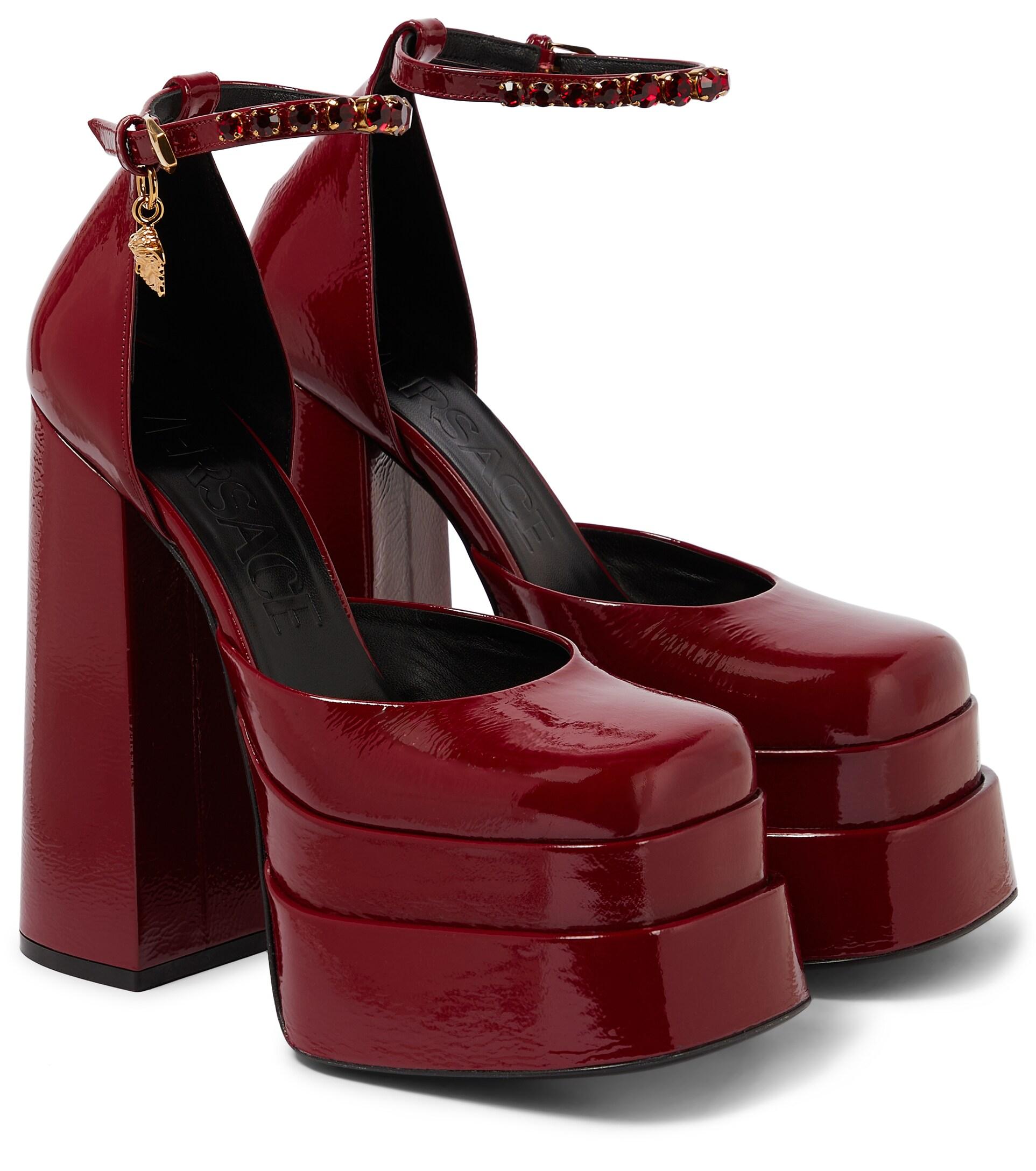 versace medusa aevitas platform pumps dupe