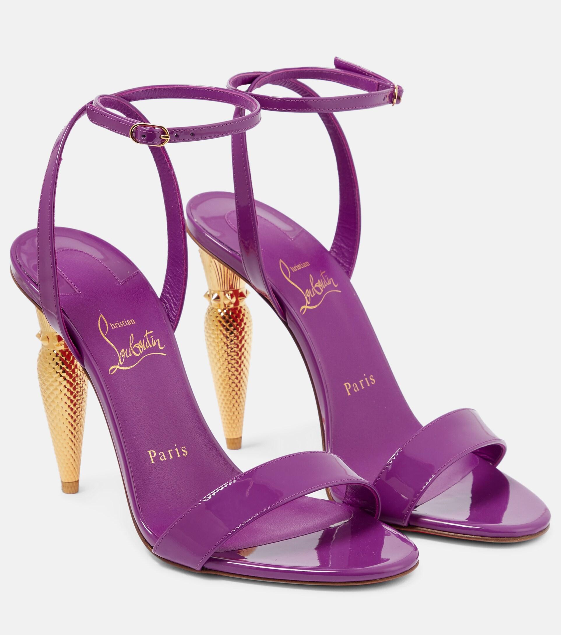 Christian louboutin top purple heels