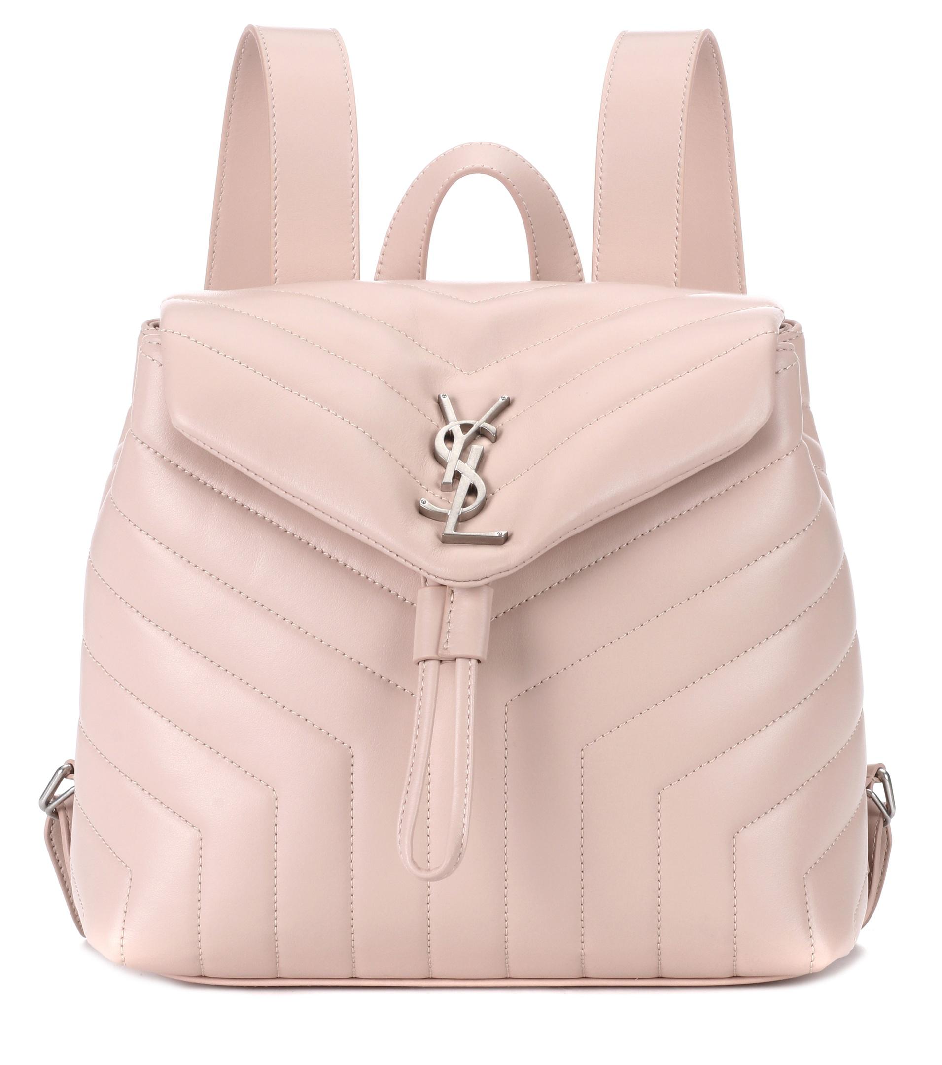 Zaino Loulou Monogram Small in pelleSaint Laurent in Pelle di colore Rosa |  Lyst