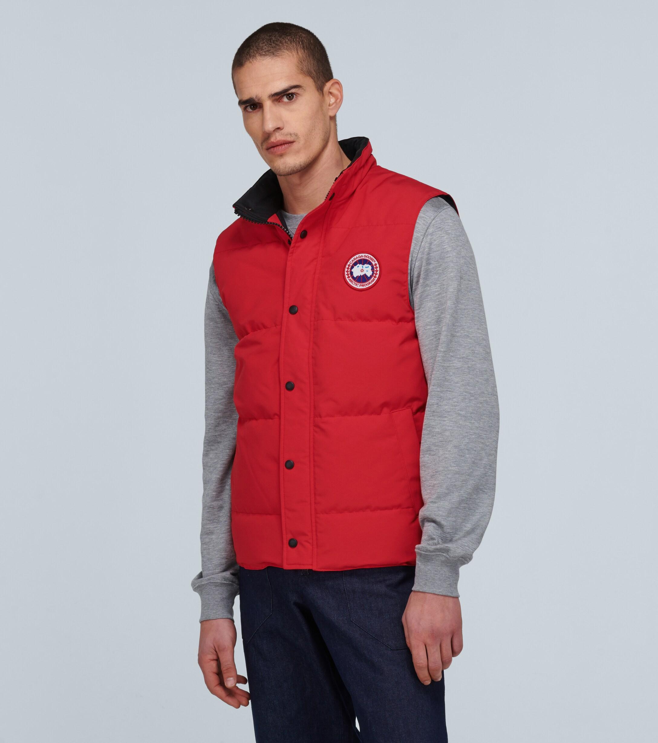 Canada Goose Goose Garson Padded Shell-down Gilet in Red for Men 