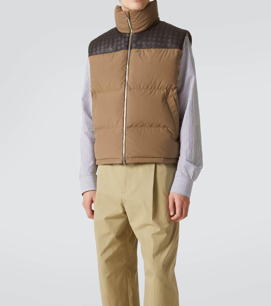 ジャケット BOTTEGA VENETA Khaki Cotton Padded Vest Bottega Veneta Waistcoats and gilets for Men | Online Sale