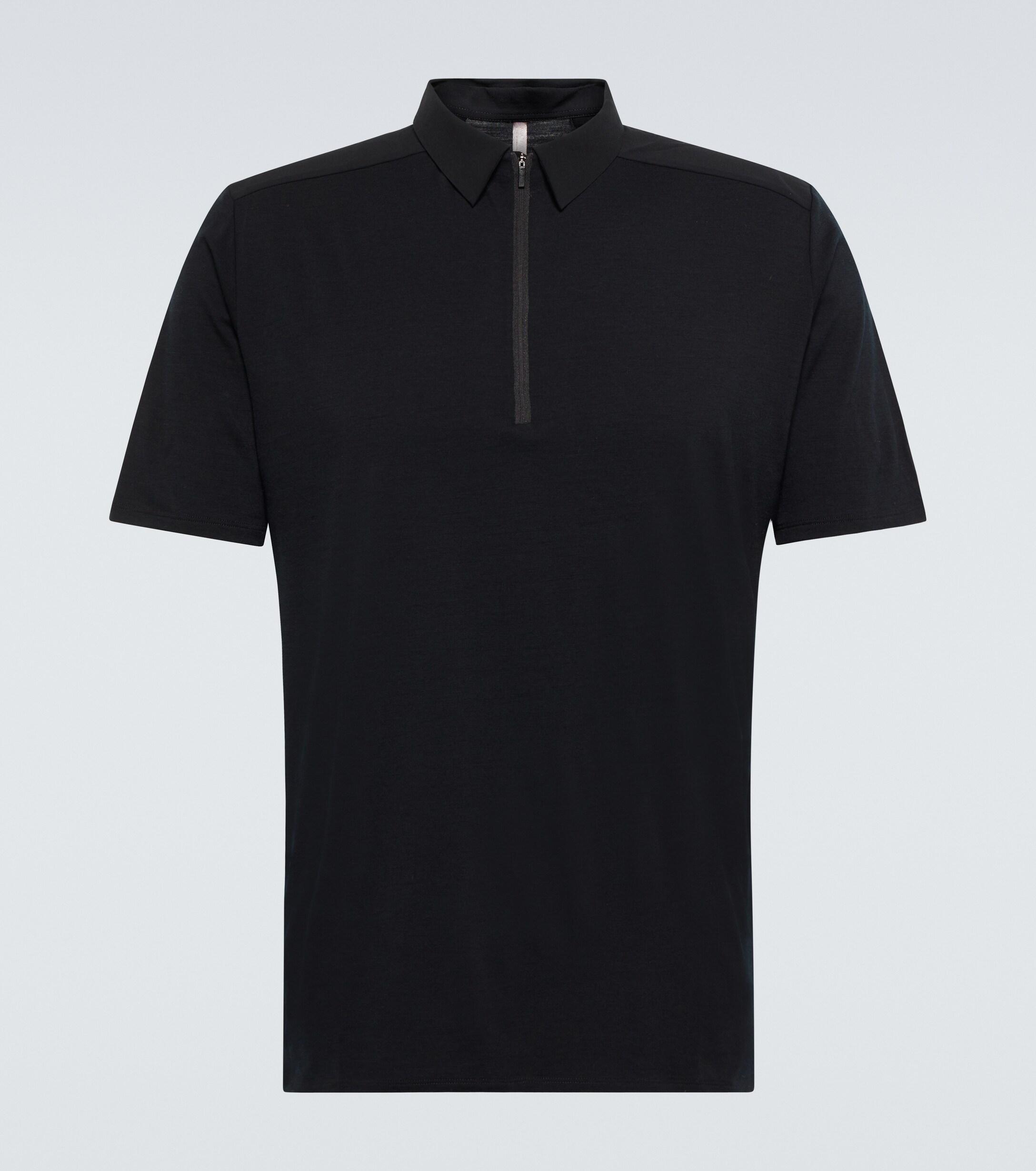 Veilance Frame Half-zipped Polo Shirt in Black for Men | Lyst Canada