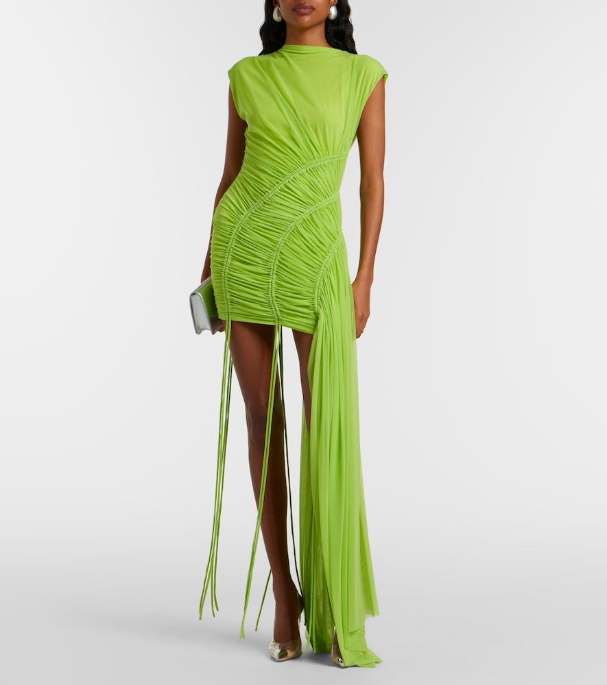 david koma green dress David Koma Crew Neck Mini Dress - Green Dresses, Clothing - KMA24706