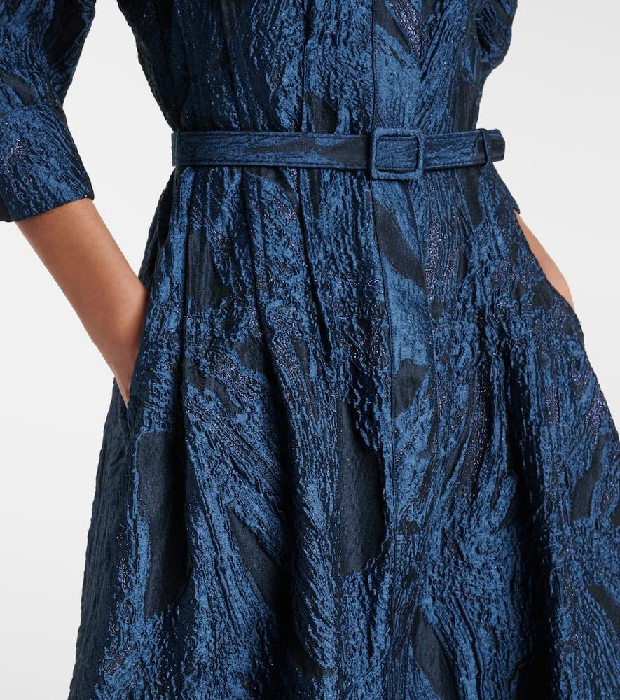 Jonathan Simkhai ワンピース Courtney jacquard gown1000031 Jonathan Simkhai Courtney Jacquard Gown in Blue | Lyst
