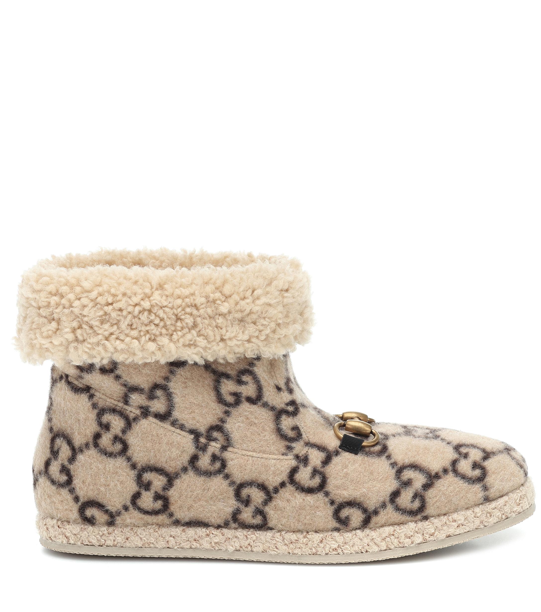 women's gg wool ankle boot