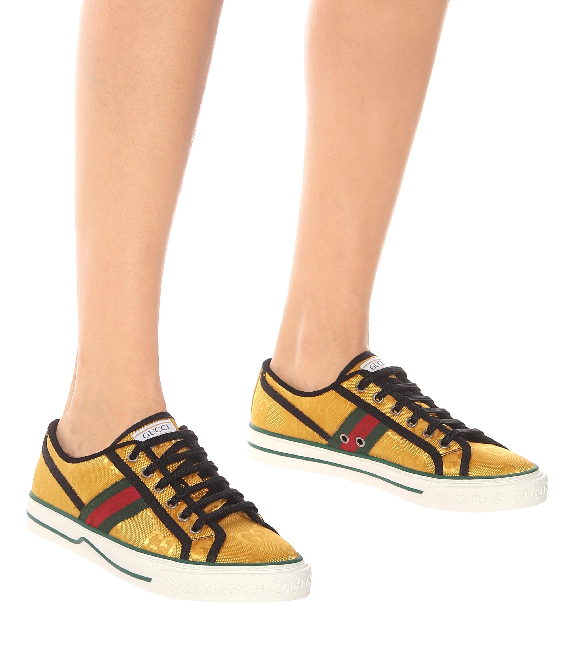 gucci yellow sneakers