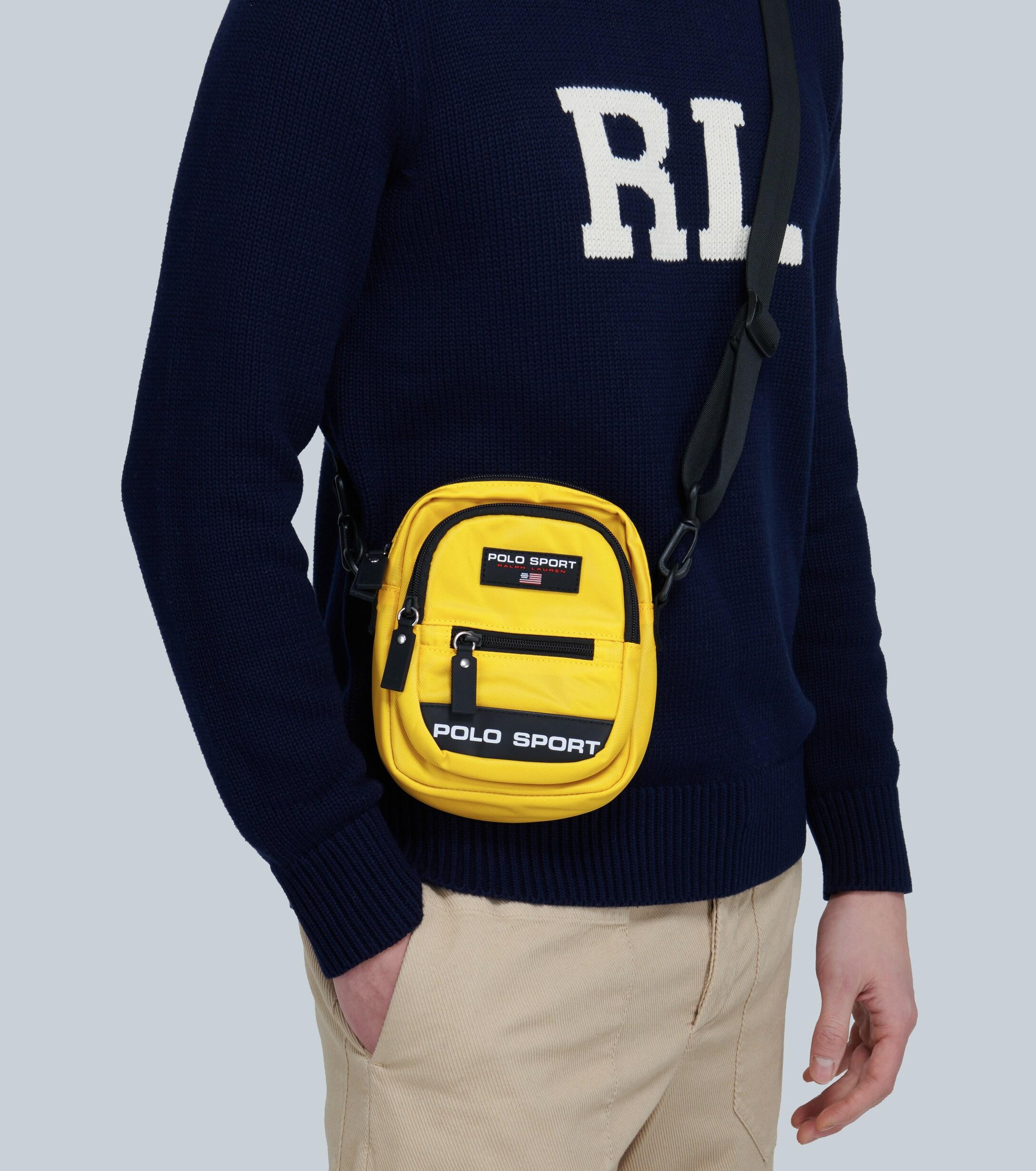Polo Ralph Lauren Synthetic Polo Sport Nylon Crossbody Bag in Yellow for  Men | Lyst