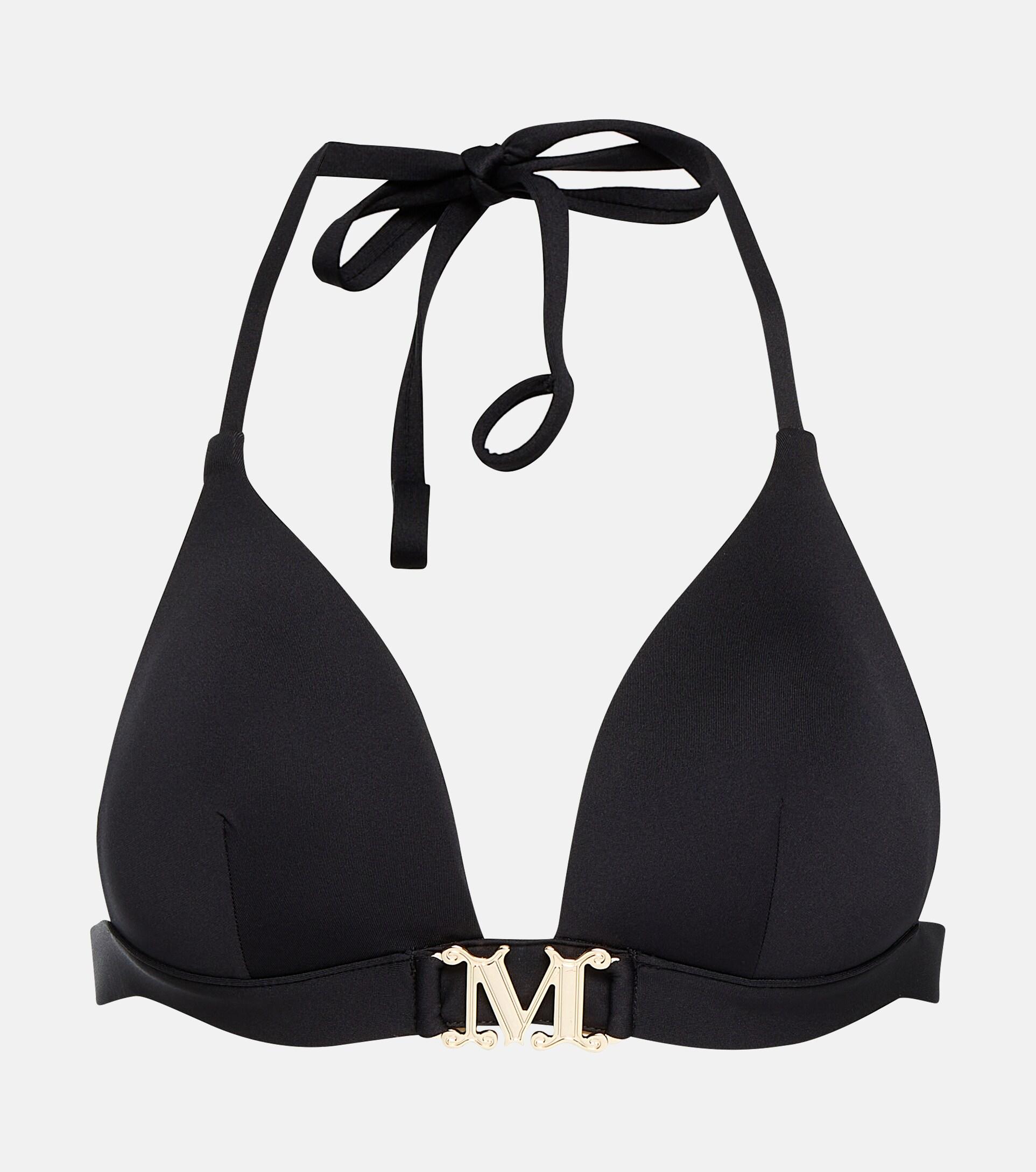 Max Mara Astra Bikini Top in Black | Lyst